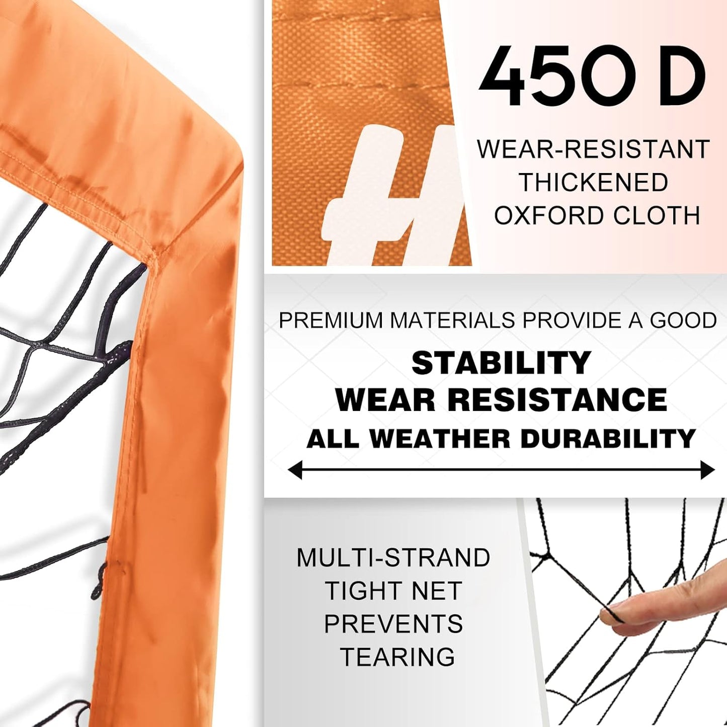 Kids Soccer Goal for Backyard, 6x4 9x5 FT Portable Soccer Nets Pop Up with Ball, Agility Ladder, Cones, Target & Carry Bag for Toddler Youth Outdoor Indoor Training Practice Sports Games Play