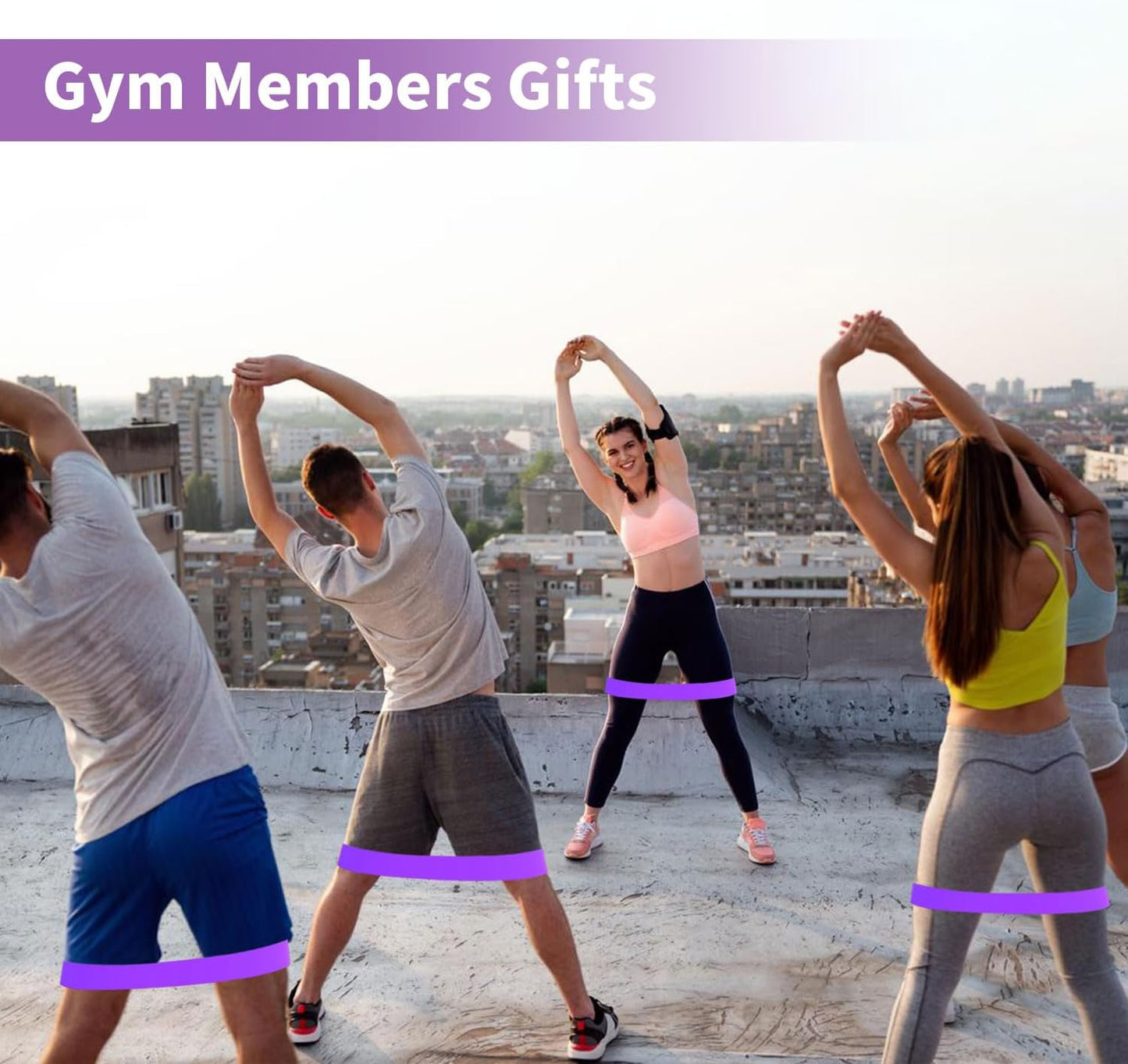 100 PCS Bulk Resistance Bands, Loop Exercise Bands Set for Gym Members Sports Class Students Gift, 5 Pieces Each Set with Storage Bag, Fitness Bands for Outdoor Home Gym Yoga Pilates