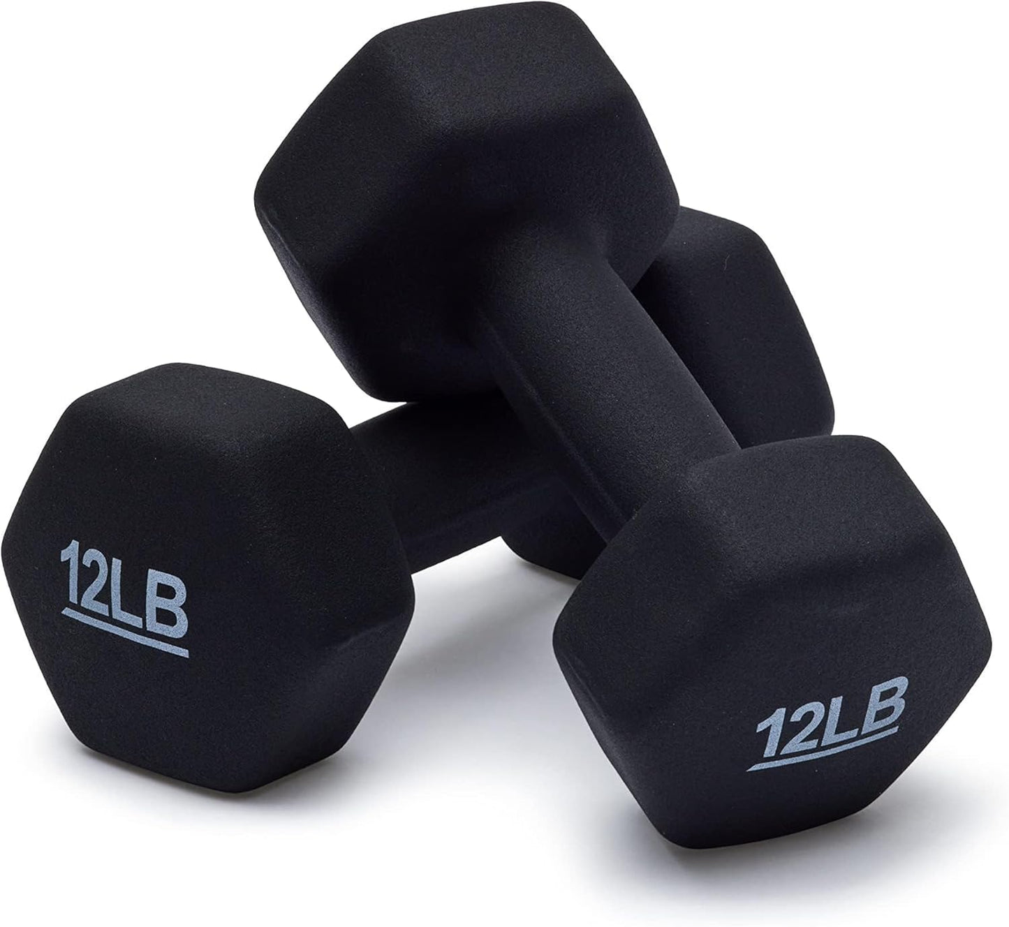 Amazon Basics Neoprene Dumbbell Hand Weights for Exercise and Muscle Toning