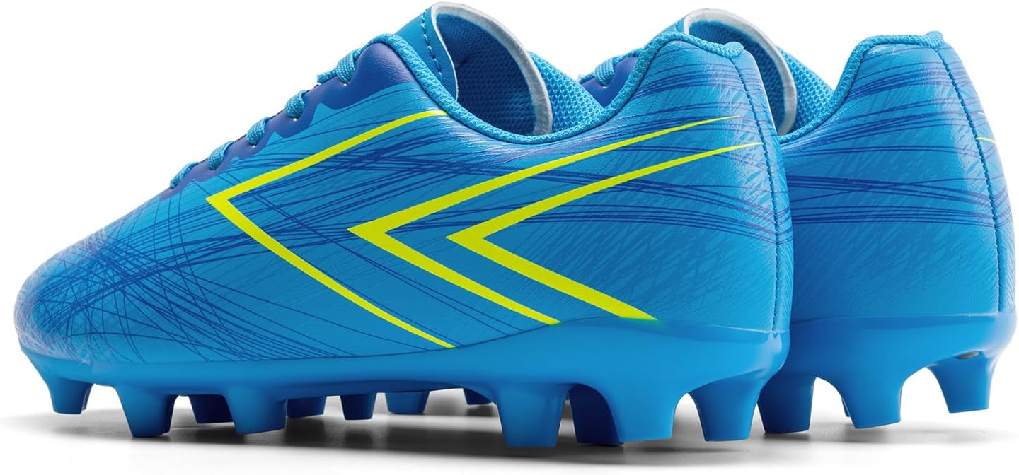 DREAM PAIRS Boys Girls Soccer Cleats Kids Youth Firm Ground Football Shoes for Little/Big Kid