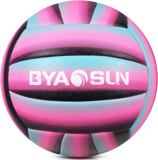 Soft Official Volleyball for Indoor Outdoor Beach, Size 5 Training Volleyball for Beginner Teenager Adult…