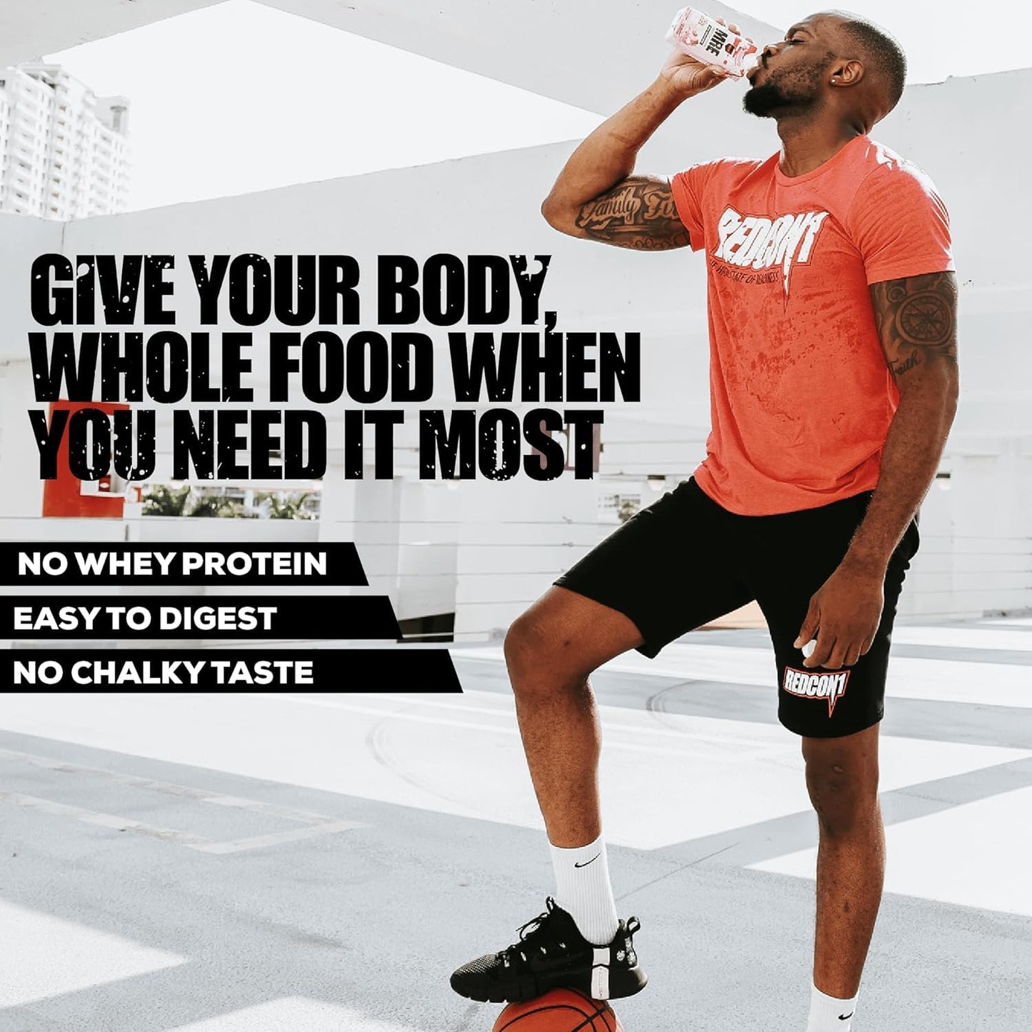 REDCON1 MRE Ready to Drink Protein Shakes, Blueberry Cobbler - Lactose + Whey Free RTD Protein Made with Real Whole Food Protein Blends - Keto-Friendly and Easy to Digest Nutritional Shake (12 Pack)