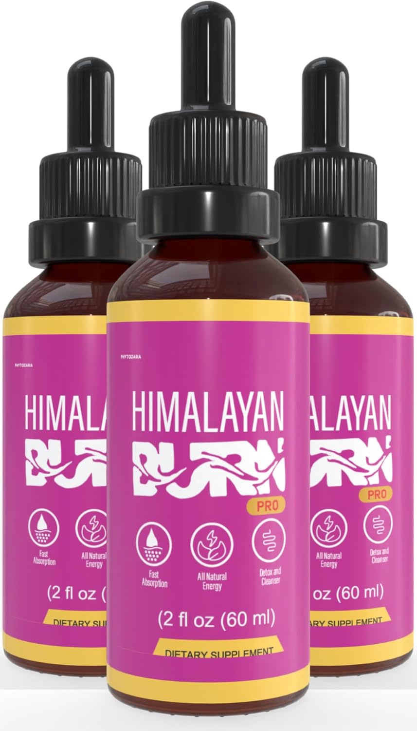 Himalayan Burn Pro Dietary Supplement, 2 fl oz, Natural Energy Blend, 60 Servings (3)