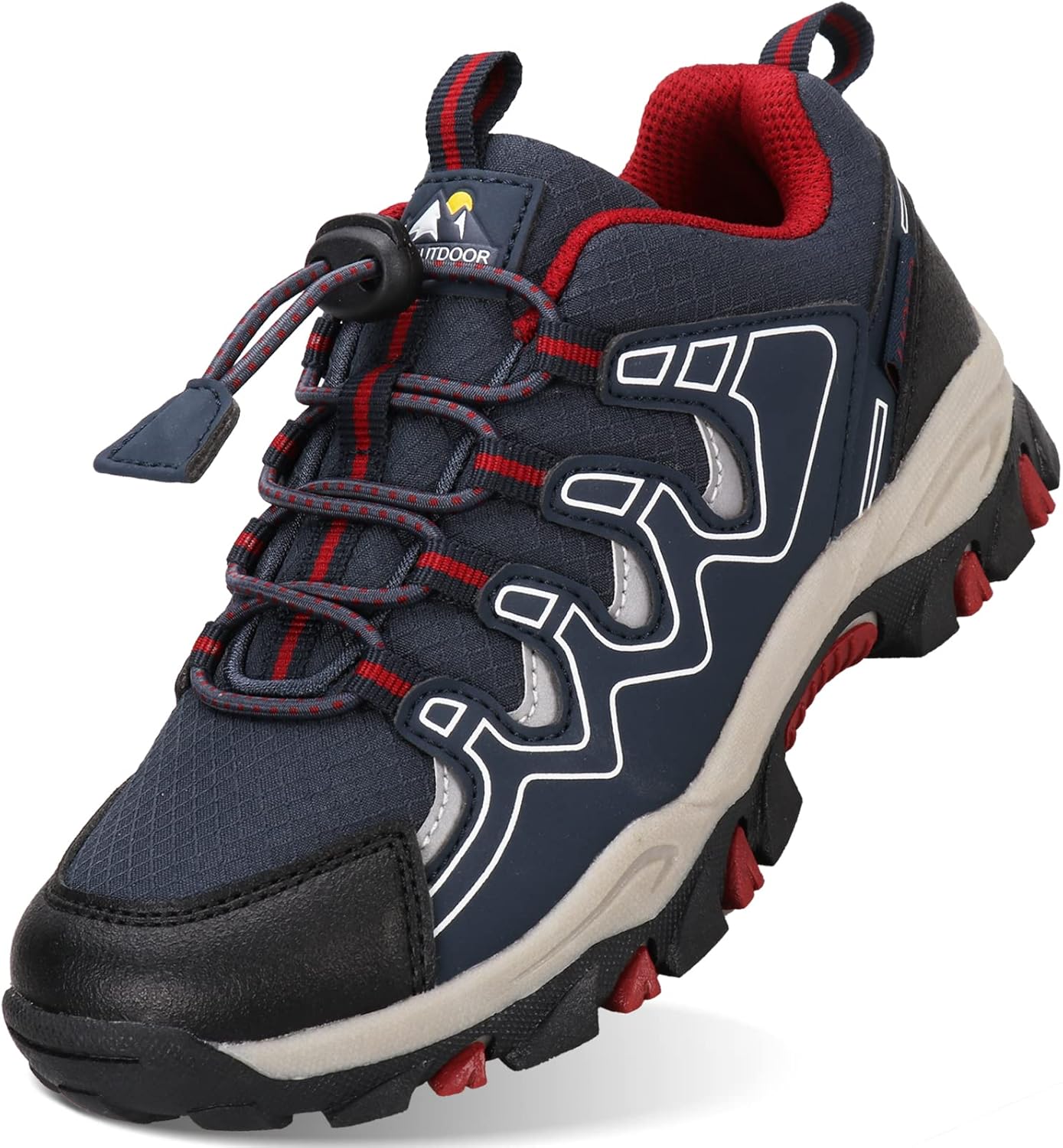 UOVO Boys Girls Kids Sneakers Hiking Running Outdoor Walking Tennis Shoes Waterproof Non Slip Fashion Sneakers(Little/Big Kids