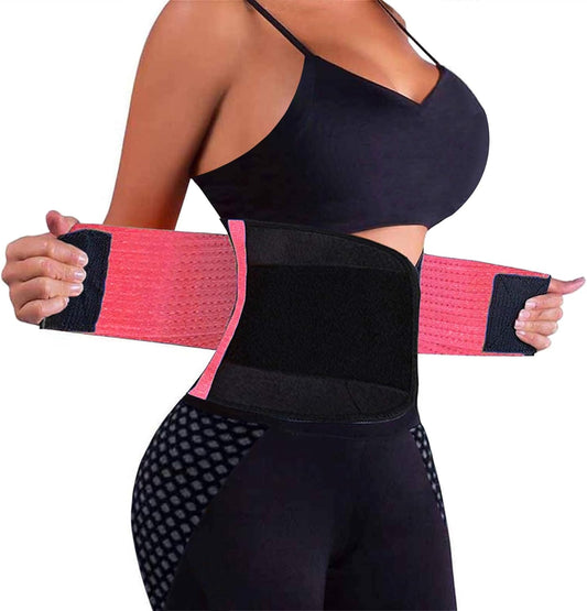VENUZOR Waist Trainer Belt for Women - Waist Cincher Trimmer - Slimming Body Shaper Belt - Sport Girdle Belt (UP Graded)