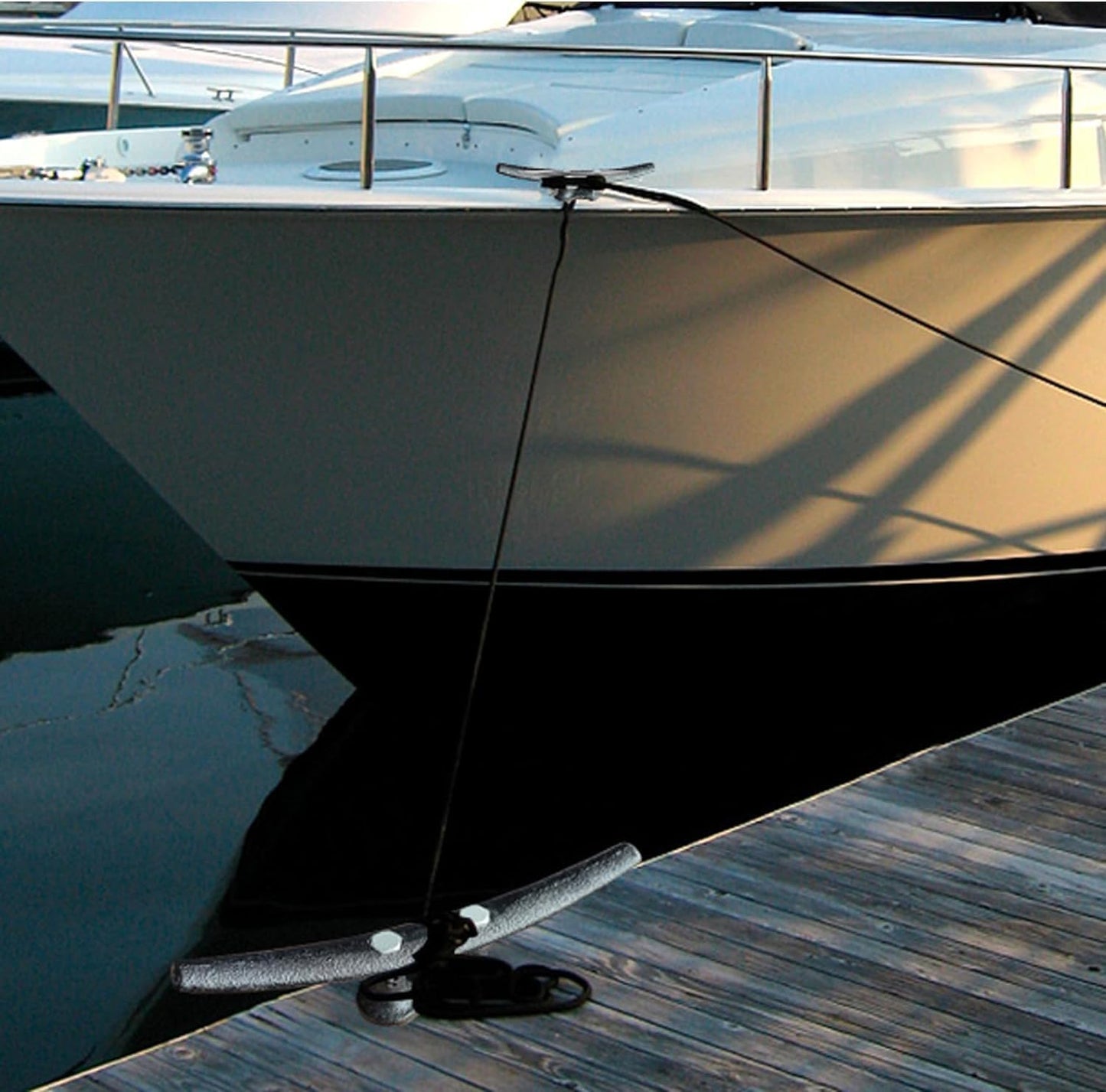 Dock Cleats 6/8/10 inch With Hardware,Electrophoretic Coated Black Boat Cleat Dock Boat Cleats,Rope Cleat Boat Dock Cleats Ideal for Boat Docks, Decks, Piers for Tying up Boats (2,4,6,8,12 Pack)