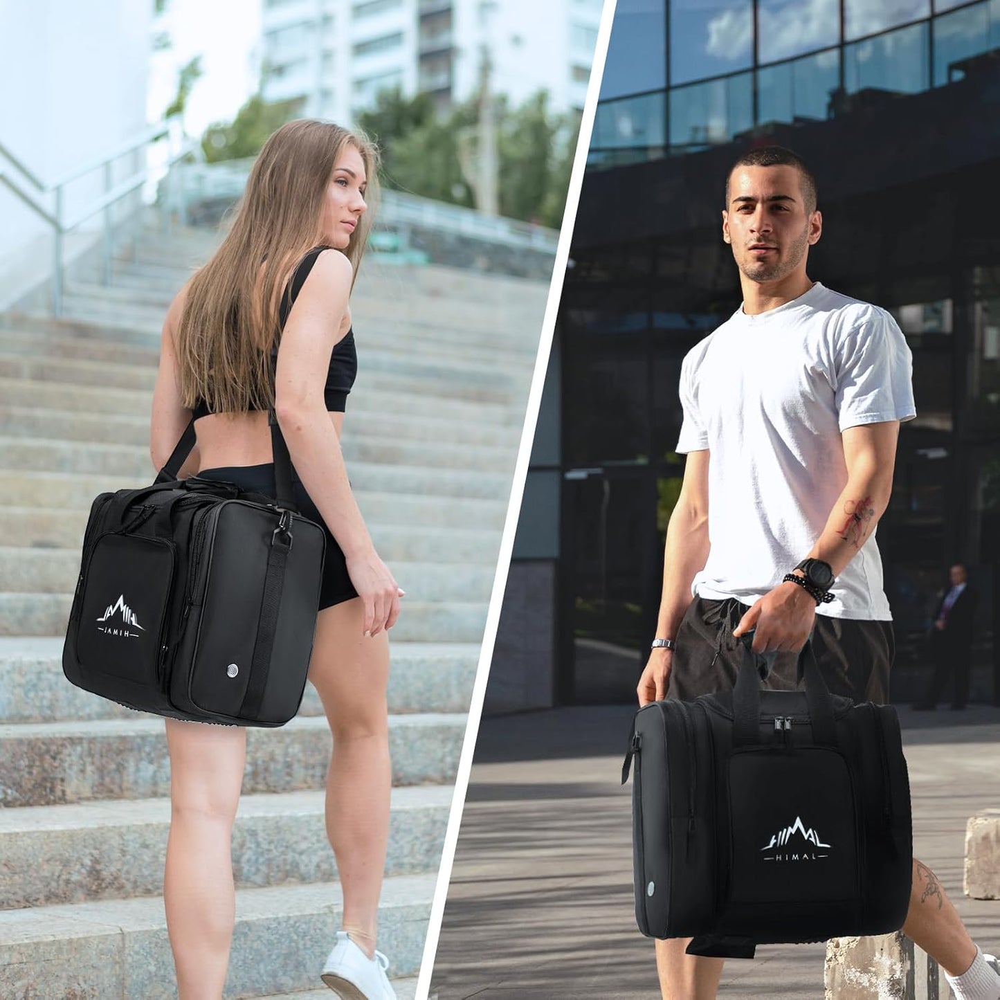 Himal Bowling Ball Bag for Single Sphere - Bowling Ball Tote Bowler's Bag with Padded Sphere Holder - Fits Bowler's Shoes Up to Mens Size 14