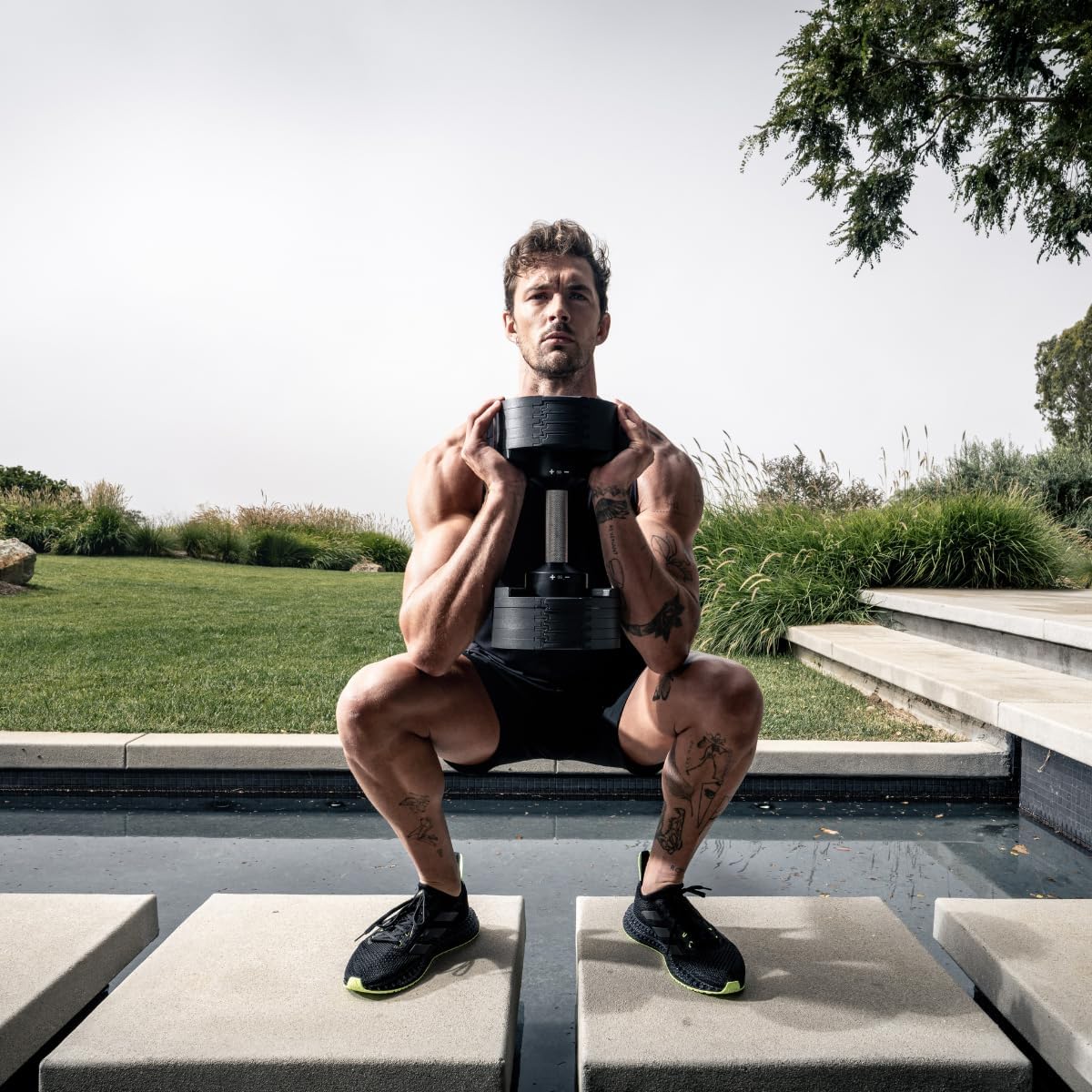 SMRTFT NUOBELL Adjustable Dumbbells | The Original All-in-One NUOBELL Adjustable Dumbbell Set | Feel Real Like Traditional Dumbbells | Highly Durable | Best 2 Year Warranty