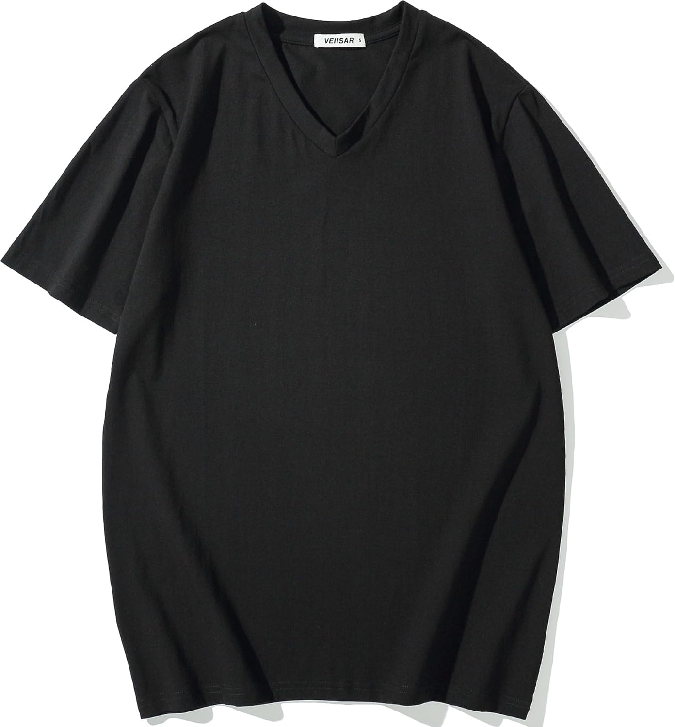 VEIISAR Premium V Neck T Shirts for Men - Modern Fitted Tees Vneck Undershirts