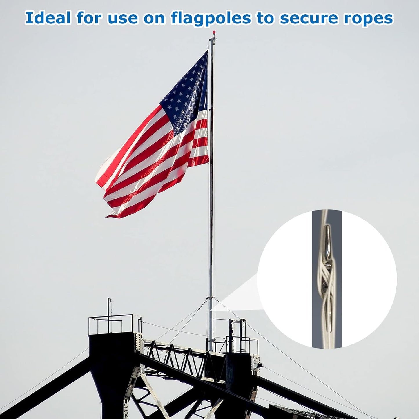 APACALI Metal Rope Cleats Boat Cleat 2 Inch 4 Inch 6 Inch Boat Flagpole Cleat Hook, Boat Deck Dock Cleats with Mounting Screws for Fixed Rope or Home Decor (Blinds Hook Curtains Sun Shade Ropes