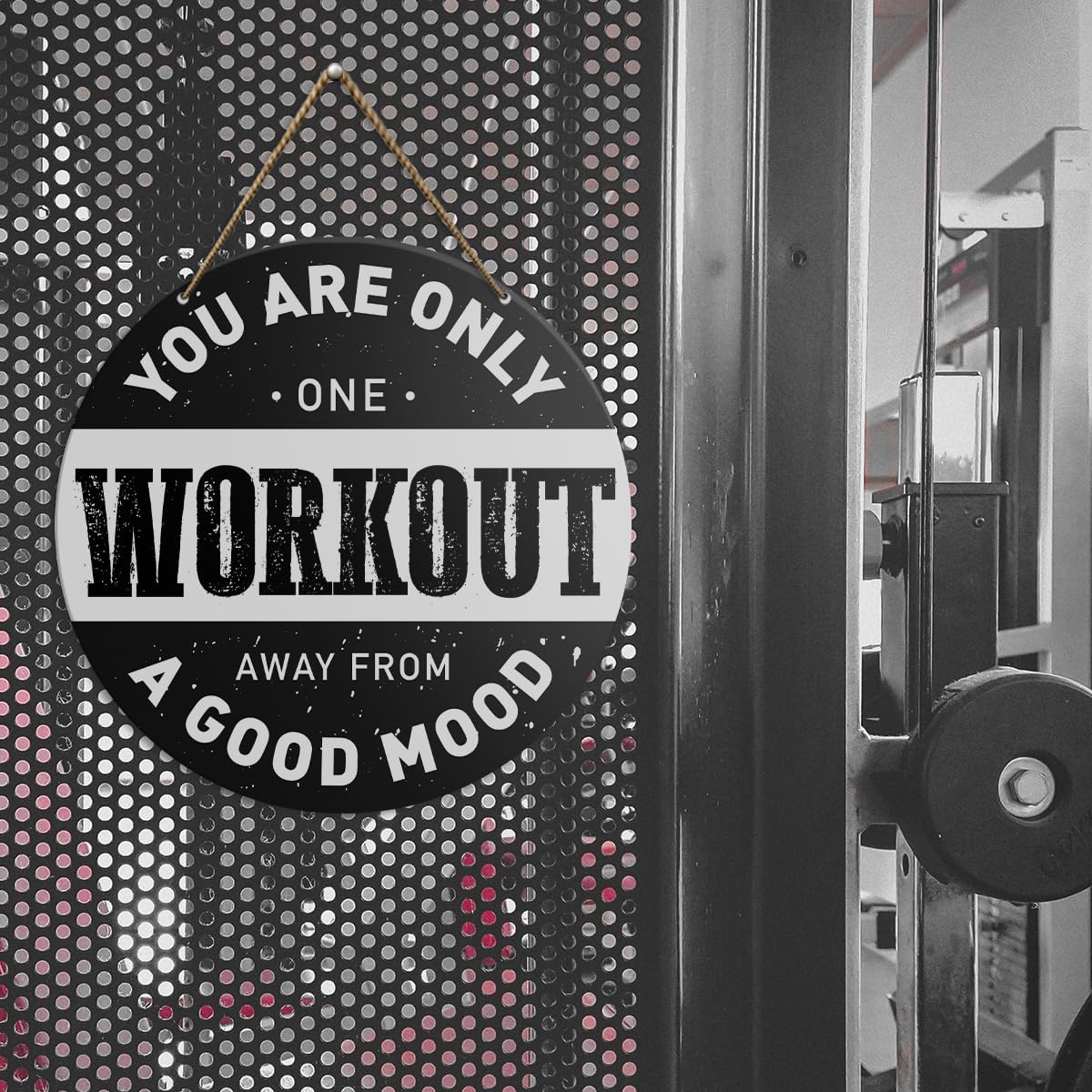 Gym Sign Decor, Home Gym Sign, Workout Room Fitness Room Decor Gym Sign Decoration, Gym Gift for Trainer Exercise Lover, Your Are Only One Workout