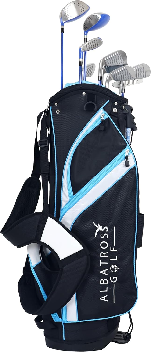 Junior Complete Golf Club Set with Stand Bag for Age 3-12, 7-Piece or 8-Piece Set, Right Hand