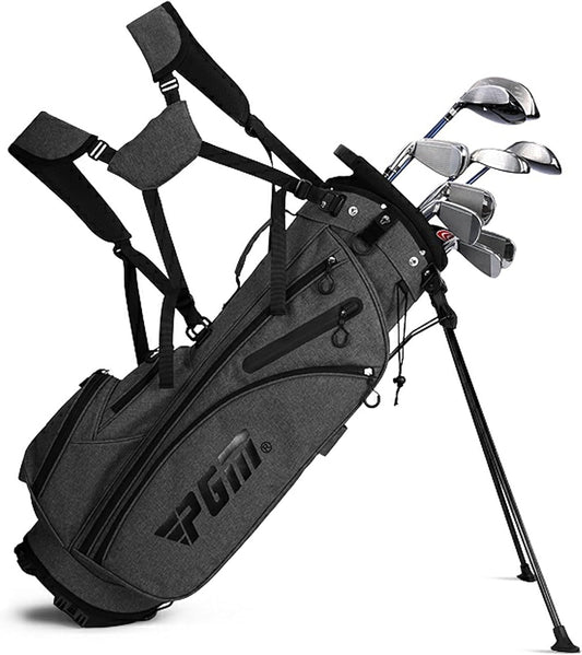 PGM Men's G Type Complete Golf Club Set - Titanium #1 Driver, Draw-Biased Hybrid, High-Strength Iron Set, High Forgiveness Putter, with Stand Bag