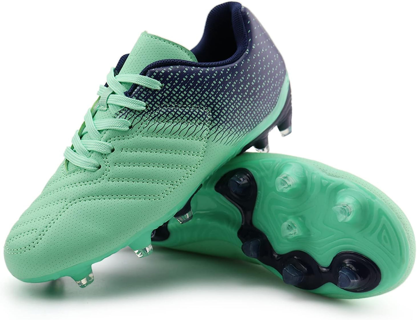 brooman Kids Soccer Cleats Boys Girls Athletic Outdoor Football Shoes