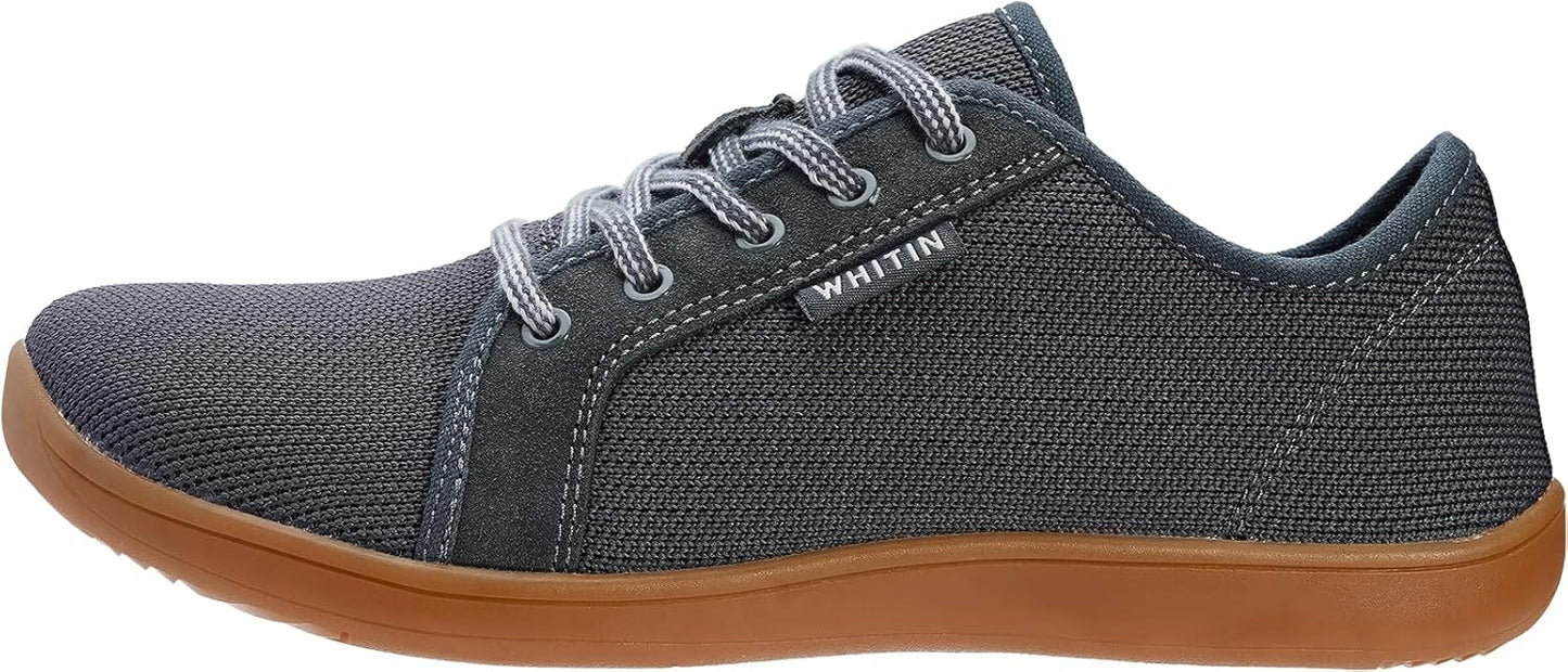 WHITIN Men's Wide Minimalist Barefoot Sneakers | Zero Drop Sole | Optimal Relaxation