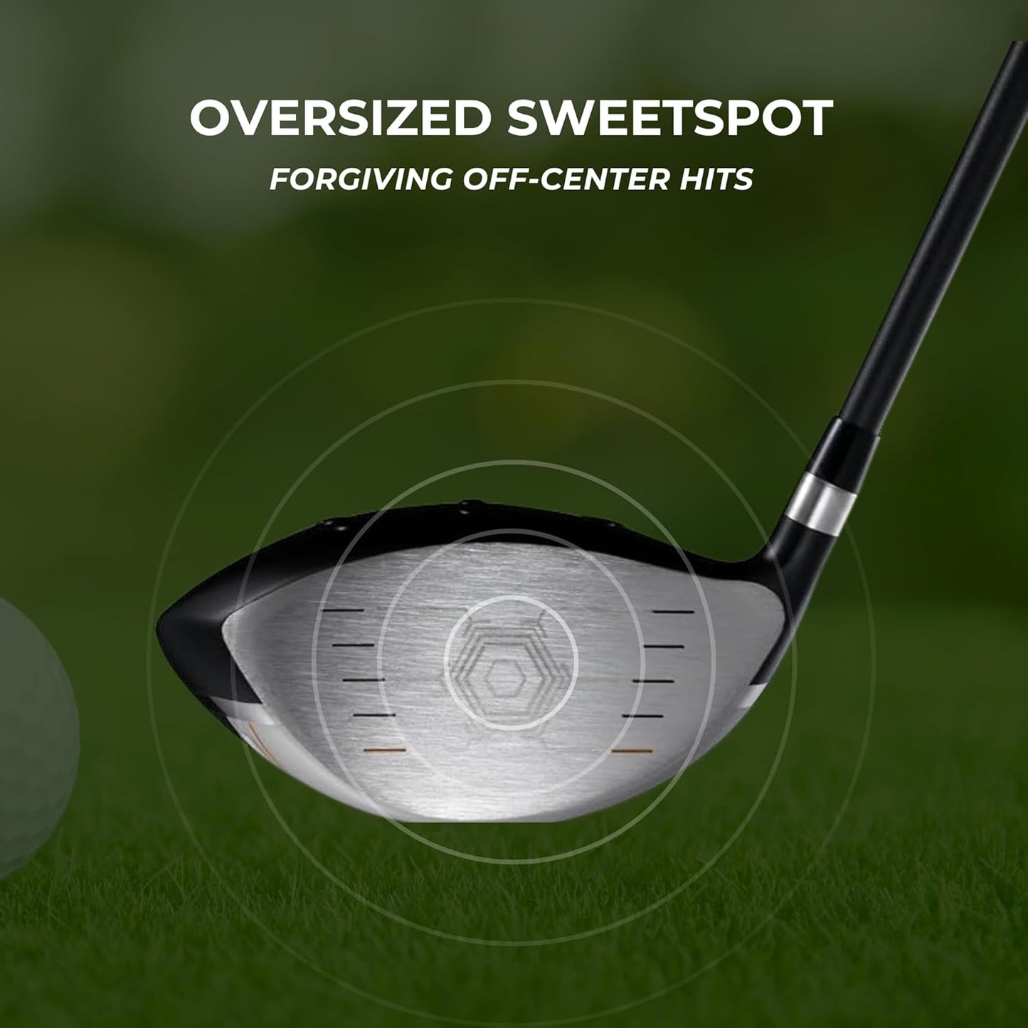 Speed Titanium Driver Golf Club, 10°, 11.5°, 12.5° Loft (Right & Left Handed), Lightweight Graphite Shaft, Oversized Sweet Spot, Aerodynamic, USGA Conforming Mens Golf Driver + Deluxe Headcover