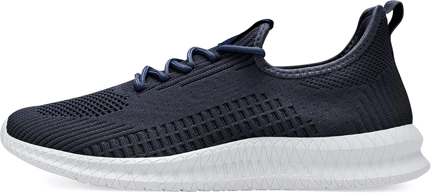 LCGJR Men's Running Shoes Ultra Lightweight Breathable Comfortable Walking Shoes Casual Fashion Sneakers Mesh Workout Shoes