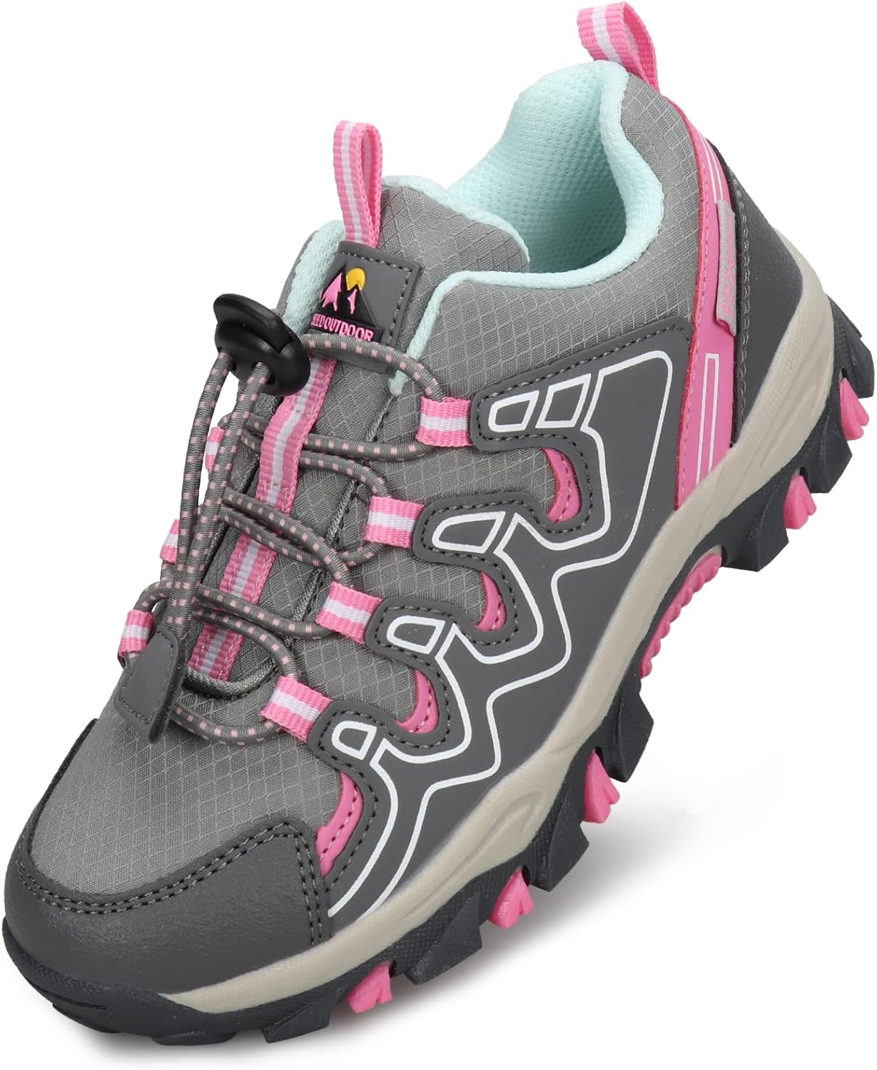 Kids Boys Running Shoes Waterproof Non-Slip Breathable Low-Top Outdoor Hiking Walking Sneakers (Little/Big Kids)