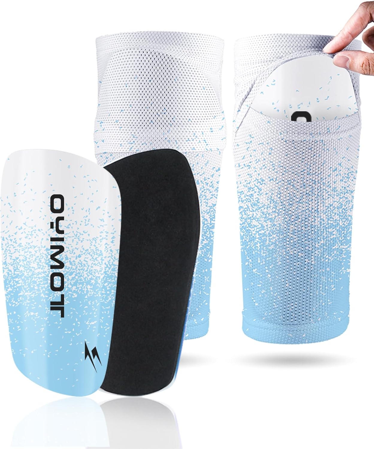 TOMIYO Soccer Shin Guards,Shin Guards Soccer Kids 10-12 and Shin Pad Sleeves with Inserted Pocket,Protective Soccer Equipment for Youth Adult,espinilleras de Futbol para Hombres for Team Sports