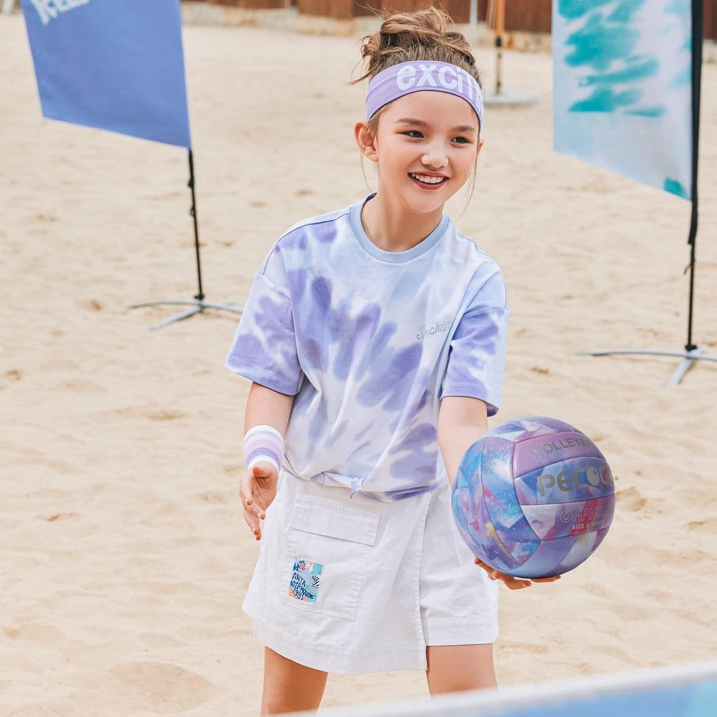 Volleyball Size 5 PU Leather Soft Indoor Outdoor Volleyballs Sports Training Game Play Ball for Beginner, Teenager, Adult, 8.2