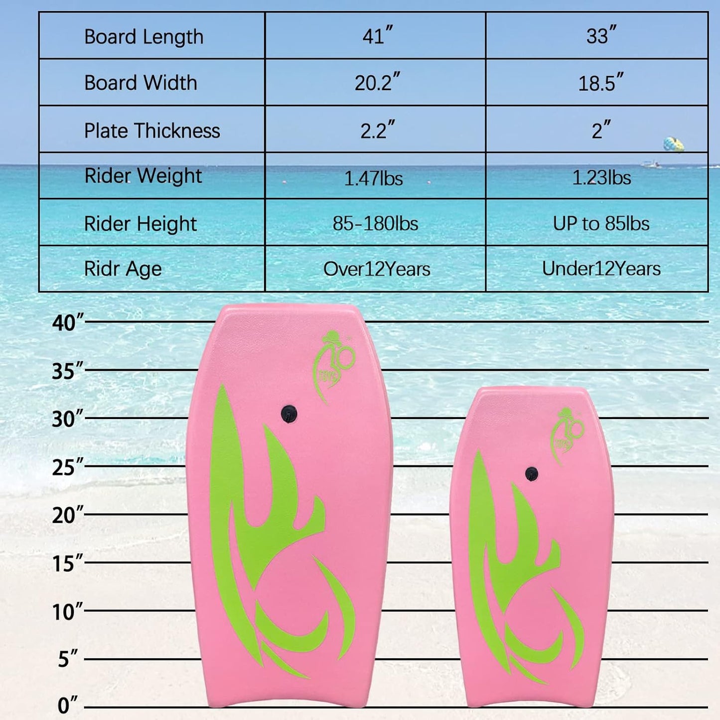 Body Board Lightweight with EPS Core