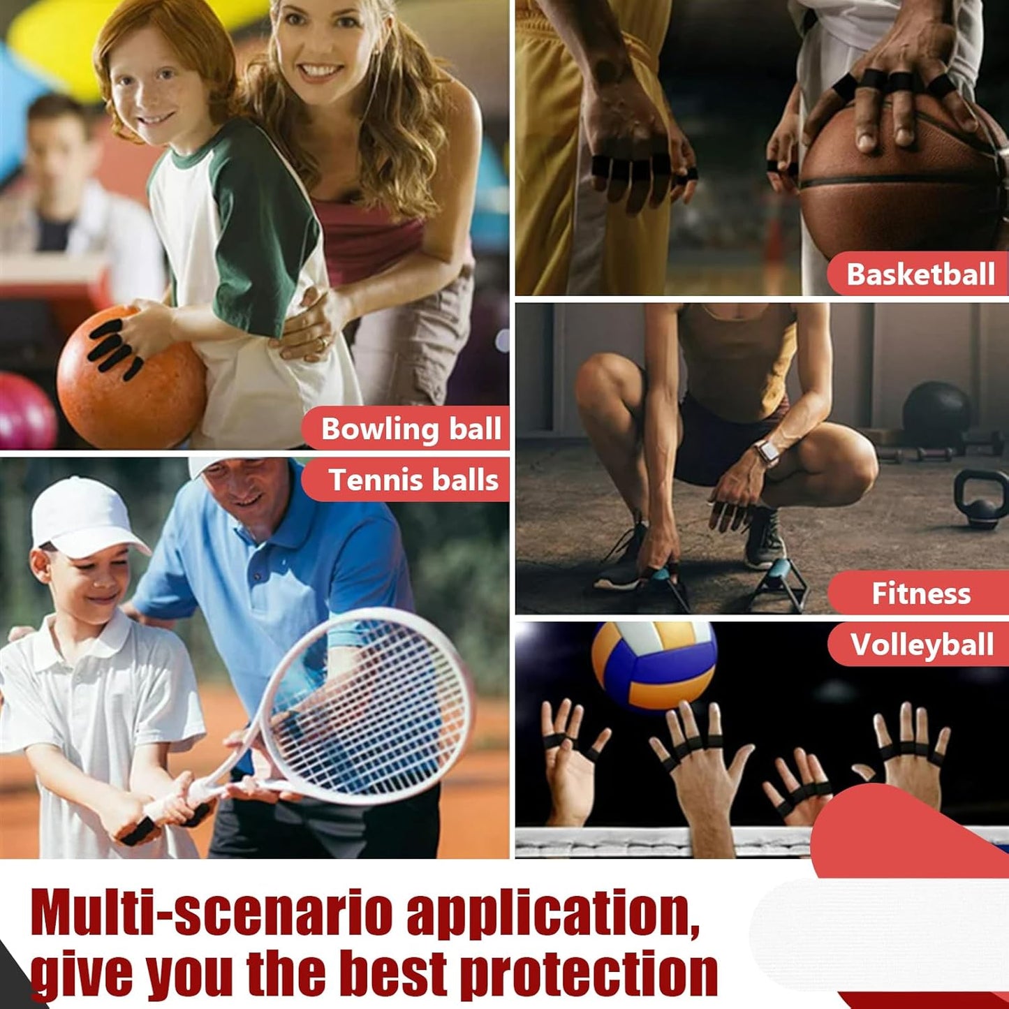 100 PCS Bowling Thumb Tape - Bowling Finger Tape - Thumb Tape Protector for Bowling(Multiple Colors, 1 x 2.8 Inches, Breathable)