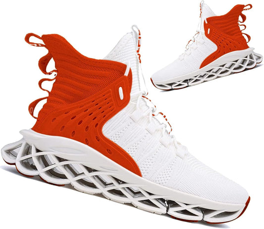 Hello MrLin Men's Running Shoes Non Slip Athletic Tennis Walking Blade Type Sneakers Hip Hop