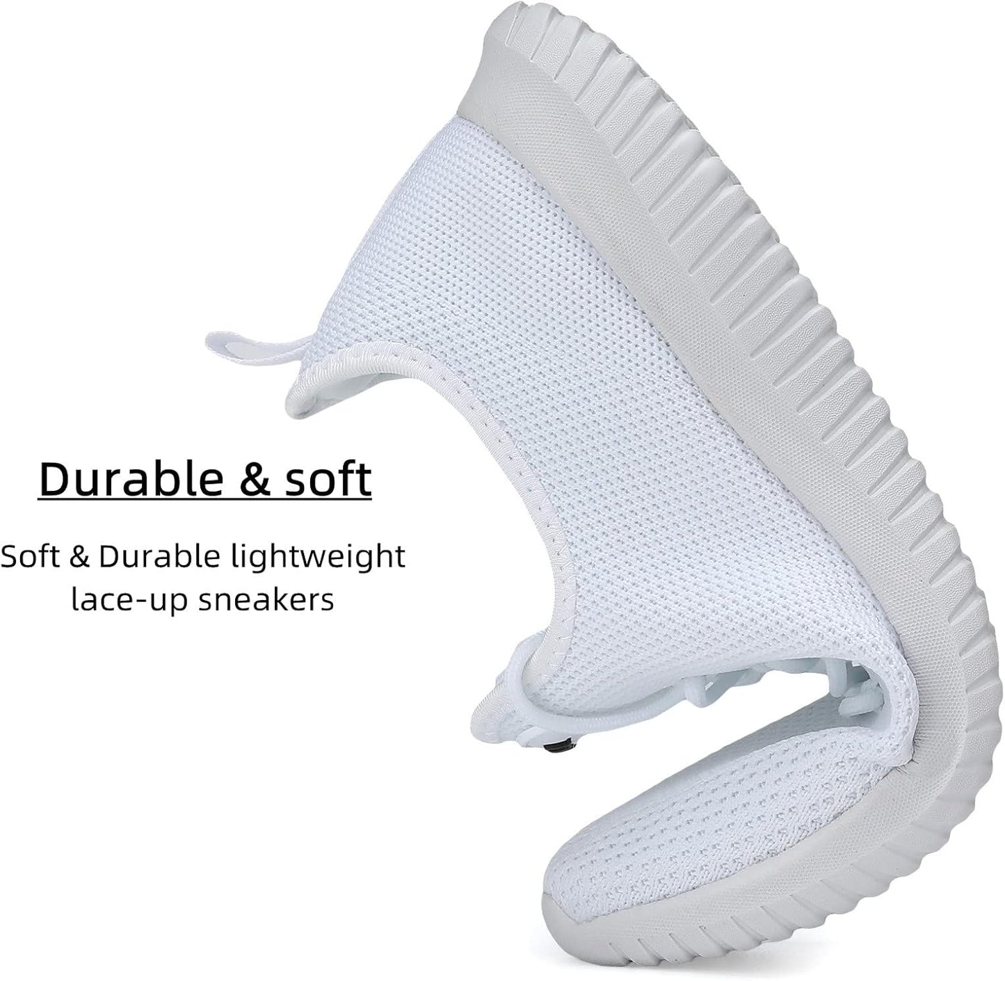 WXQ Men's Running Shoes Comfortable Lightweight Breathable Walking Shoes Mesh Workout Casual Sports Shoes