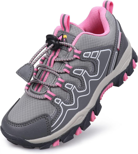 UOVO Boys Girls Kids Sneakers Hiking Running Outdoor Walking Tennis Shoes Waterproof Non Slip Fashion Sneakers(Little/Big Kids