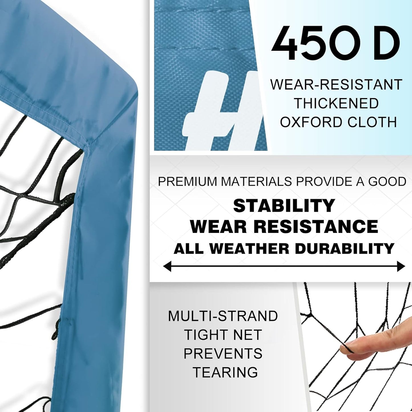 Kids Soccer Goal for Backyard, 6x4 9x5 FT Portable Soccer Nets Pop Up with Ball, Agility Ladder, Cones, Target & Carry Bag for Toddler Youth Outdoor Indoor Training Practice Sports Games Play