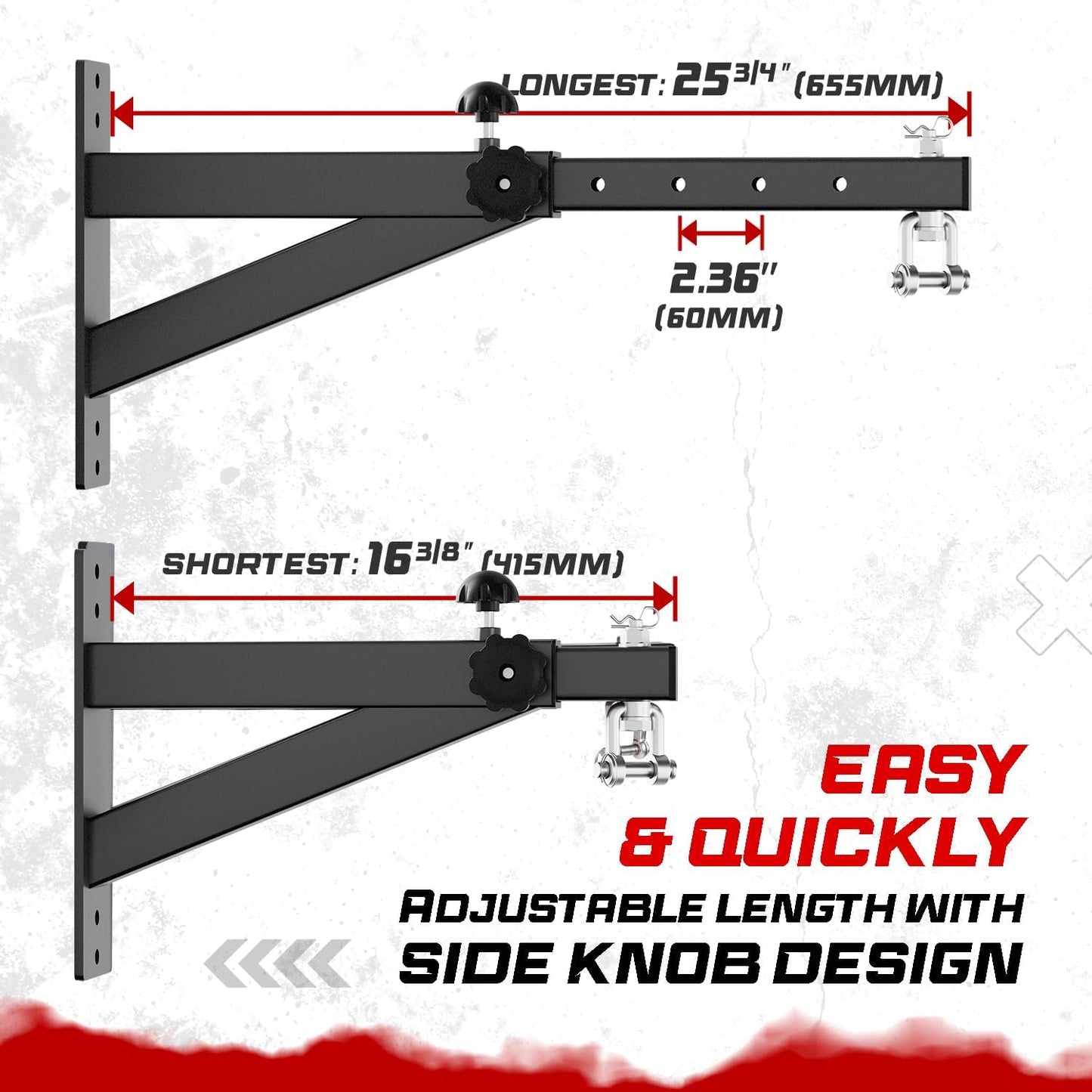 Yes4All Punching Bag Hanger, Stainless Steel Swivel Chain with 4 Snap Hooks for Heavy Bag, Gym Swing, Trapeze, and Hammock