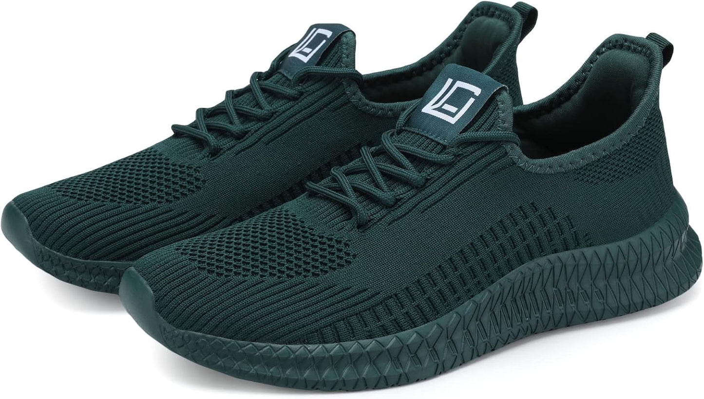 LCGJR Men's Running Shoes Ultra Lightweight Breathable Comfortable Walking Shoes Casual Fashion Sneakers Mesh Workout Shoes