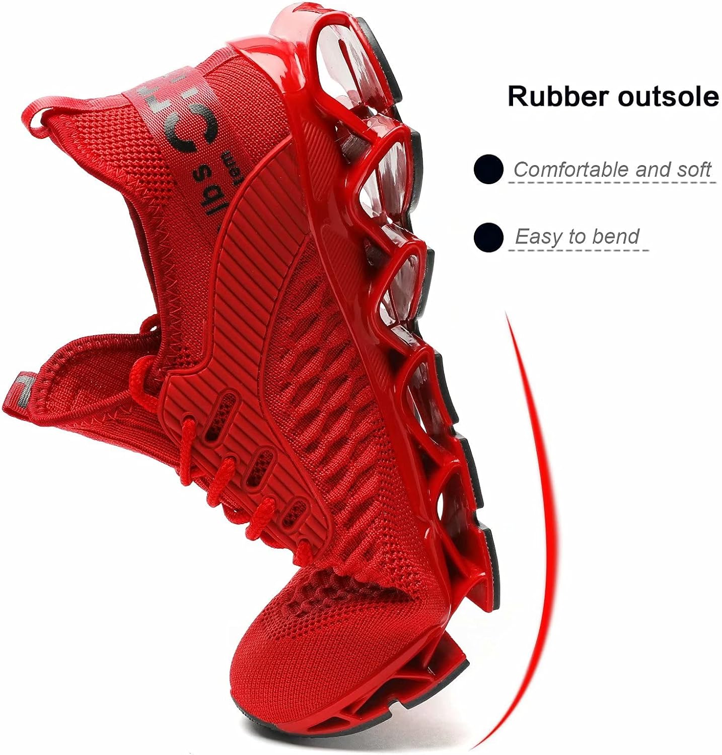 Men's Running Shoes Blade Tennis Walking Fashion Sneakers Breathable Non Slip Gym Sports Work Trainers