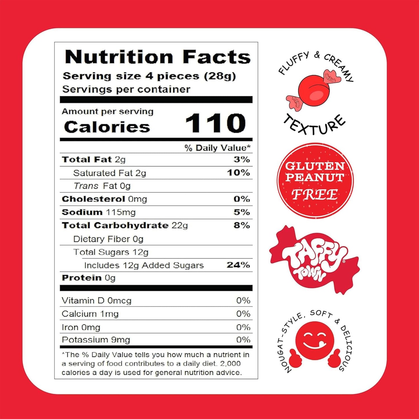 Taffy Town Saltwater Taffy, Strawberry Cheesecake, 40 Ounce