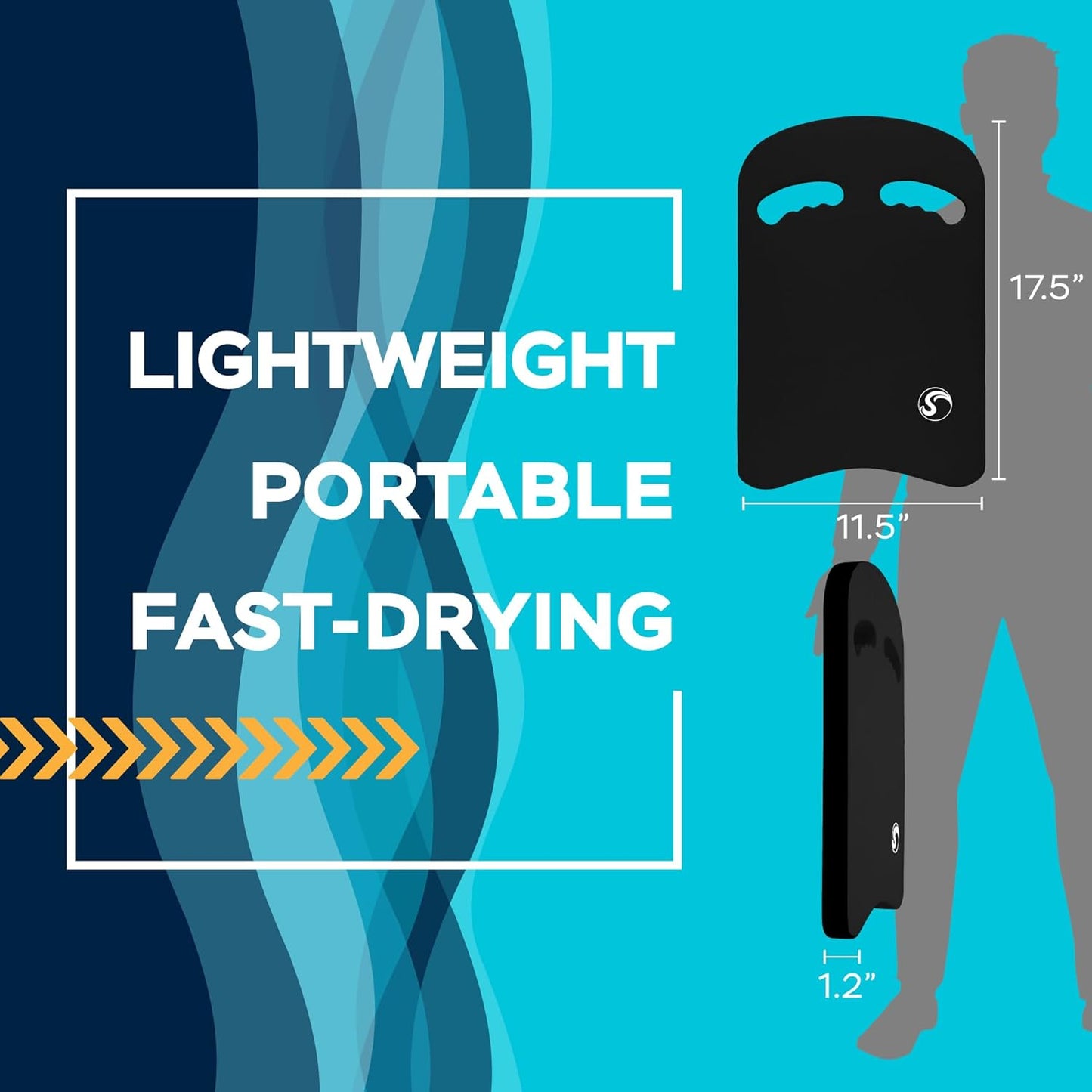 Sunlite Sports Swimming Kickboard - One Size Fits All - A Great Training Aid for Children and Adults