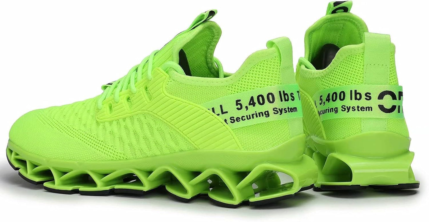 Men's Running Shoes Blade Tennis Walking Fashion Sneakers Breathable Non Slip Gym Sports Work Trainers