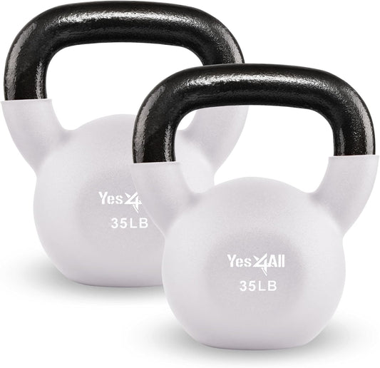 Yes4All Kettlebells 5lbs-65lbs & Kettlebell Sets Adjustable Weights, Kettlebell for Weight Training, Home Workout Equipment with Secure Grip for High Rep, Exercise Equipment