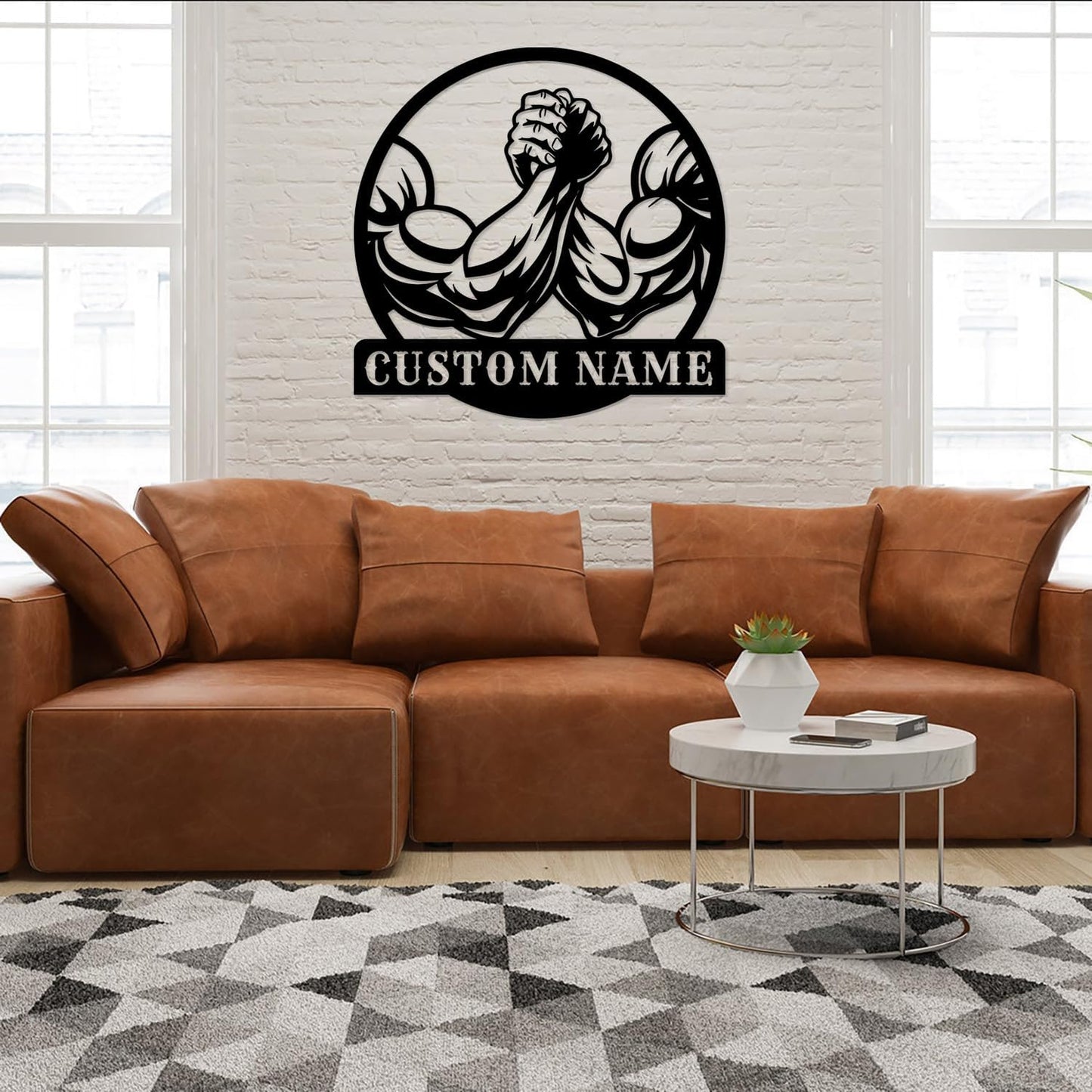 Customized Metal Gym Name Sign, Personalized Sports Room Wall Art,Metal Gym Sign,Unique Fitness Wall Sign, Gym Lovers Unique Gift, Gym Wall Art,Training Center Sign (Style-10)