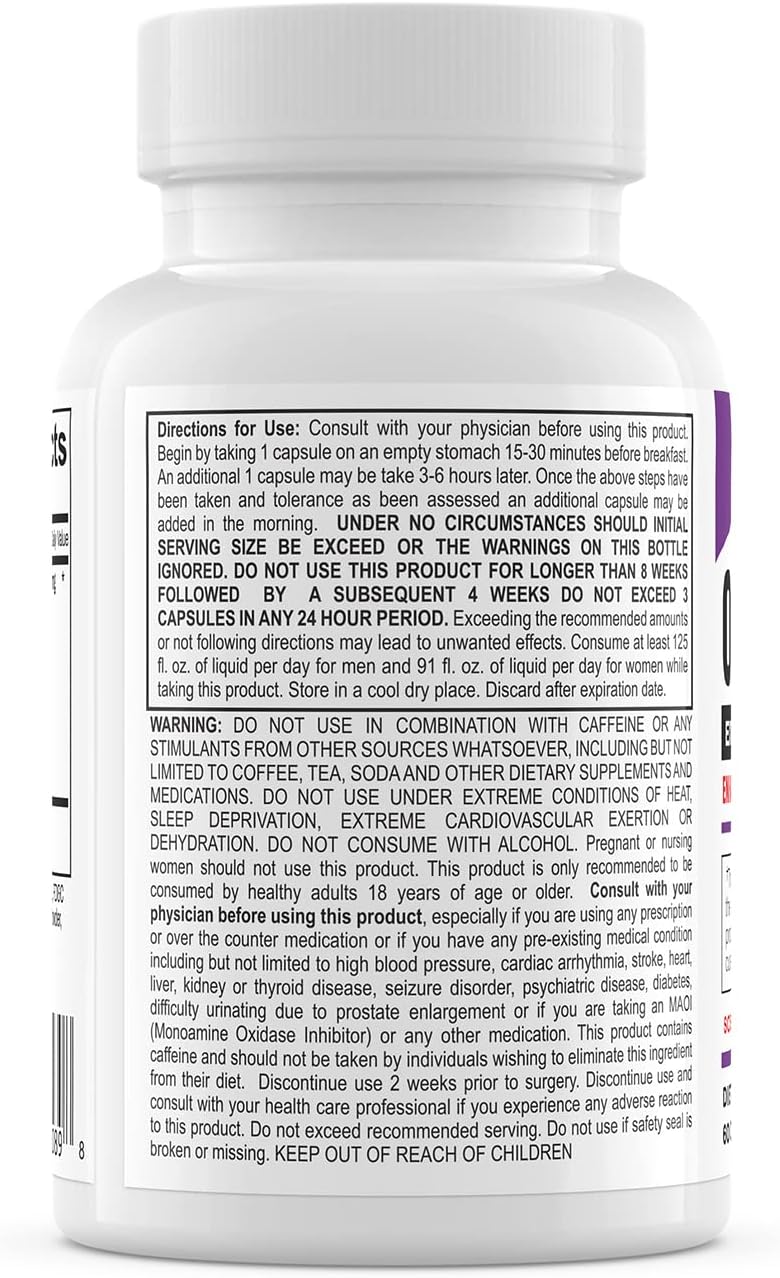 Oxy Xtreme by EPG is a Feel-Good Energy Product That has The Look and Feel of The Old Oxy Elite Pro. Ignited by GABA Caffeine and Yohimbe. 60 Veggie Capsules