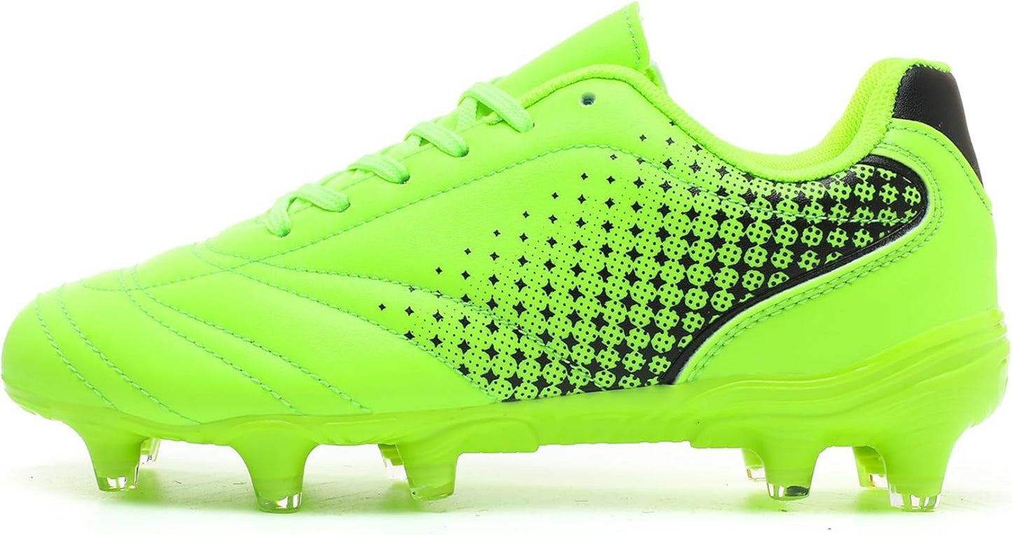 LIZRHA Soccer Shoes for Boys Girls Soccer Cleats Boys Girls Kids Athletic Outdoor Football Shoes Youth Football Cleats Outdoor & Indoor Soccer Shoes Lightweight, Running & Training for Students