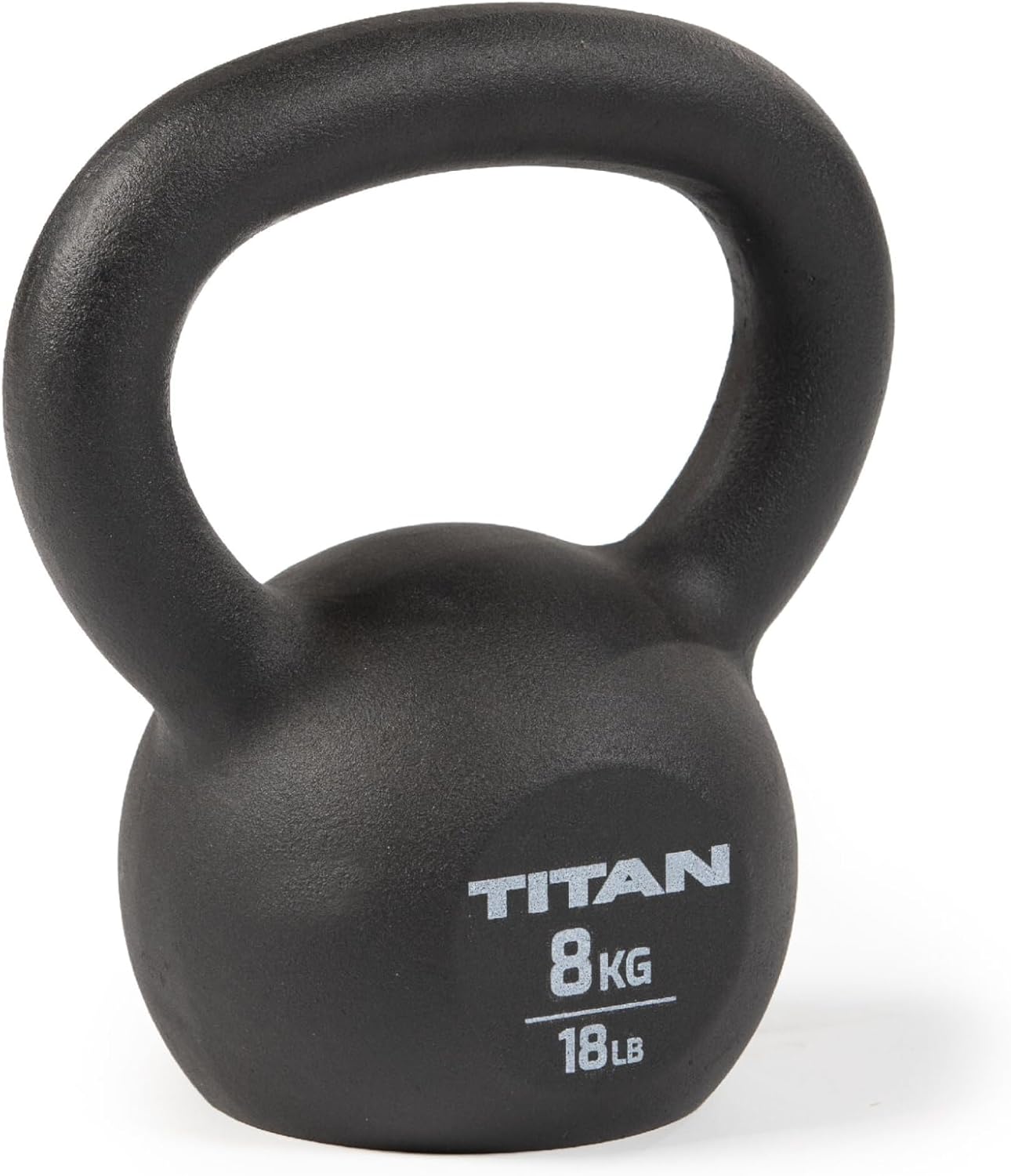 Titan Fitness Cast Iron Kettlebell, Single Piece Casting, KG and LB Markings, Full Body Workout