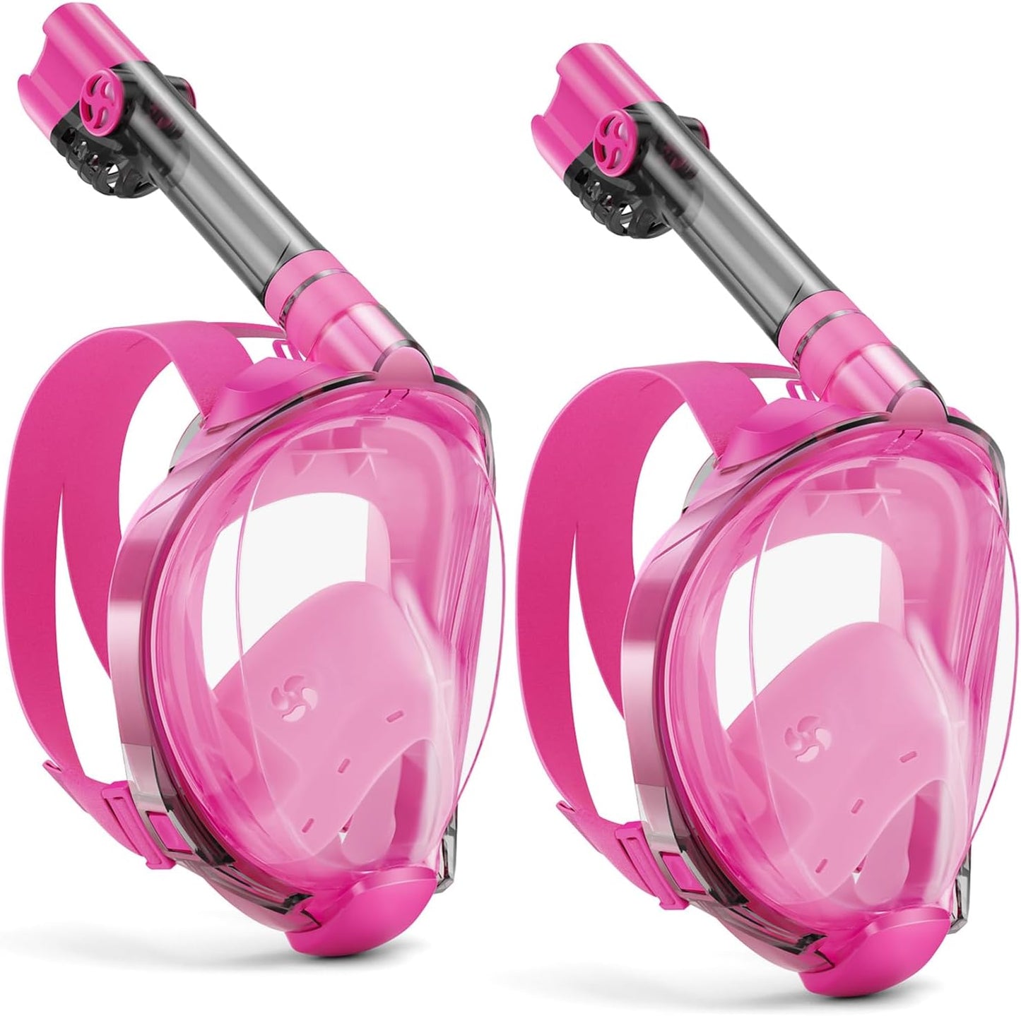 W WSTOO Full Face Snorkel Mask Adults,Suitable for Beginners Dry Top Snorkeling Gear,Can Your Mouth or Nose to Breathe,180 Degrees Panoramic View,Anti-Fog Anti-Leak,Summer Travel and Vacationing Gifts