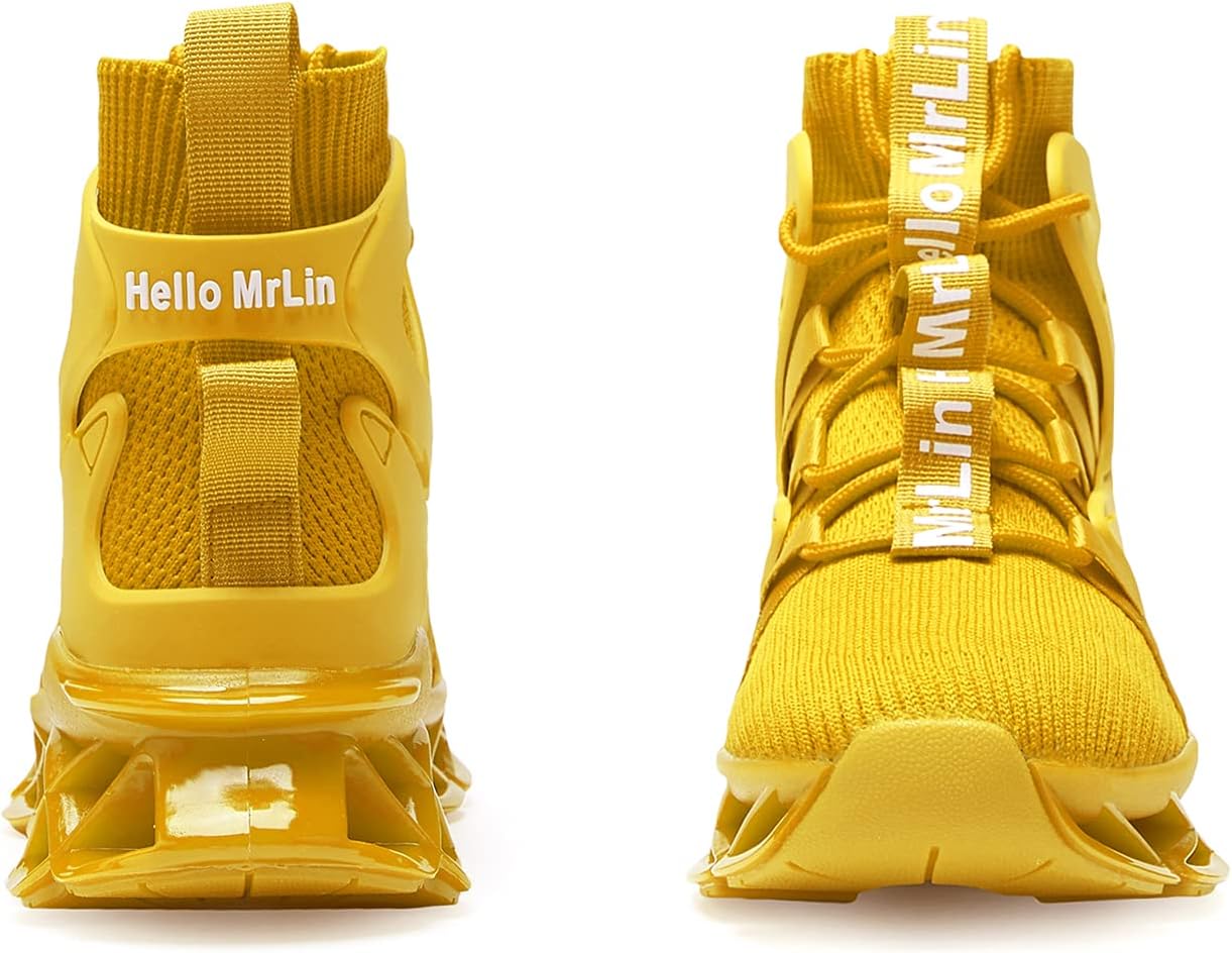 Hello MrLin Men's Running Shoes Non Slip Athletic Tennis Walking Blade Type Sneakers Hip Hop