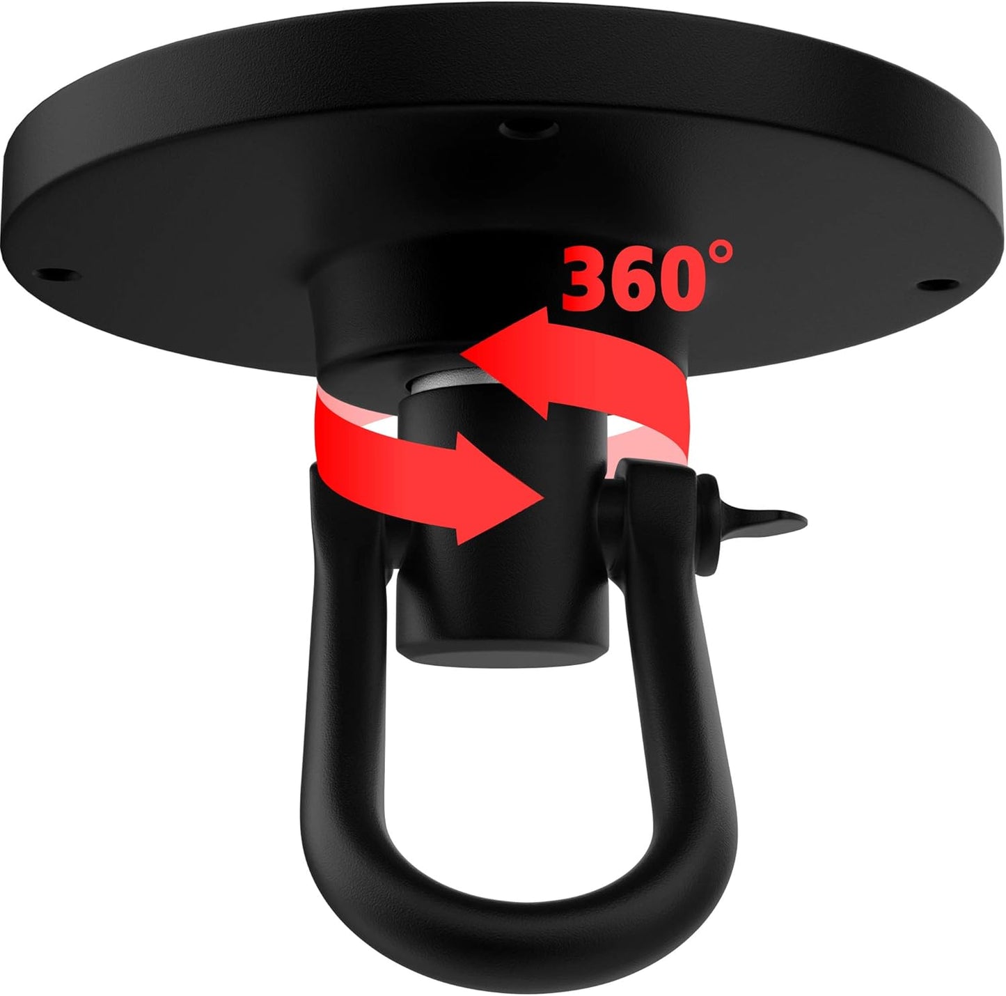 RDX Speed Bag Speedball Swivel, Heavy Duty 360 Multi Direction, Powder Coated Iron Mount Hook for Ceiling and Platform, Boxing Punching Training MMA Muay Thai Equipment Accessories Hanger with Screws