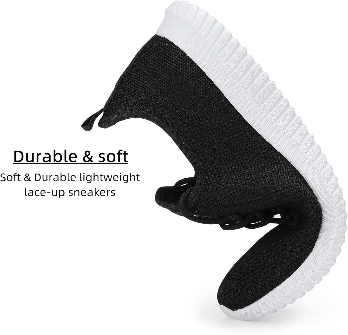 WXQ Men's Running Shoes Comfortable Lightweight Breathable Walking Shoes Mesh Workout Casual Sports Shoes