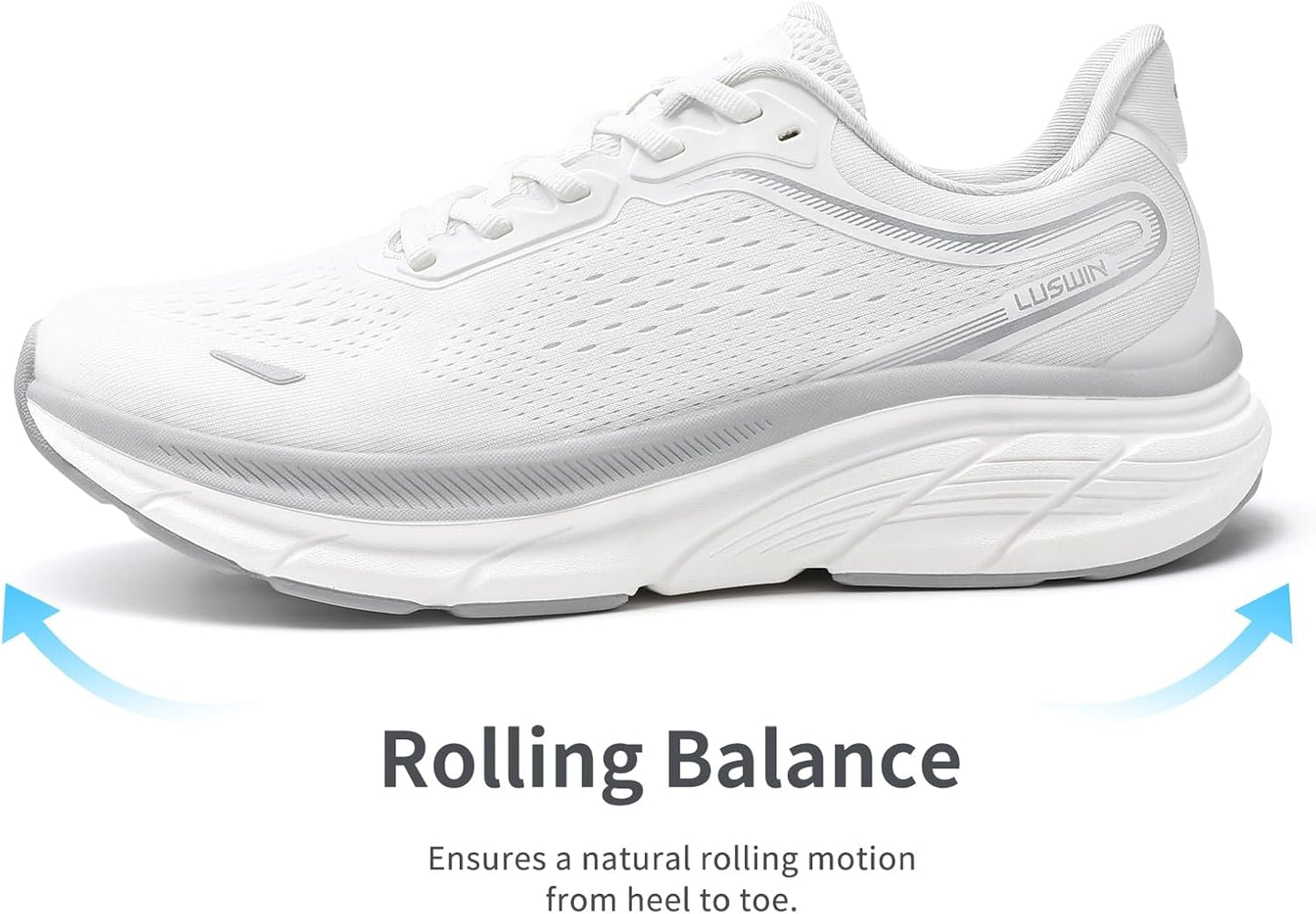 Men's Walking Shoes Lightweight Breathable Cushioning Running Shoes Athletic Tennis Workout Gym Non Slip Comfortable Fashion Sneakers