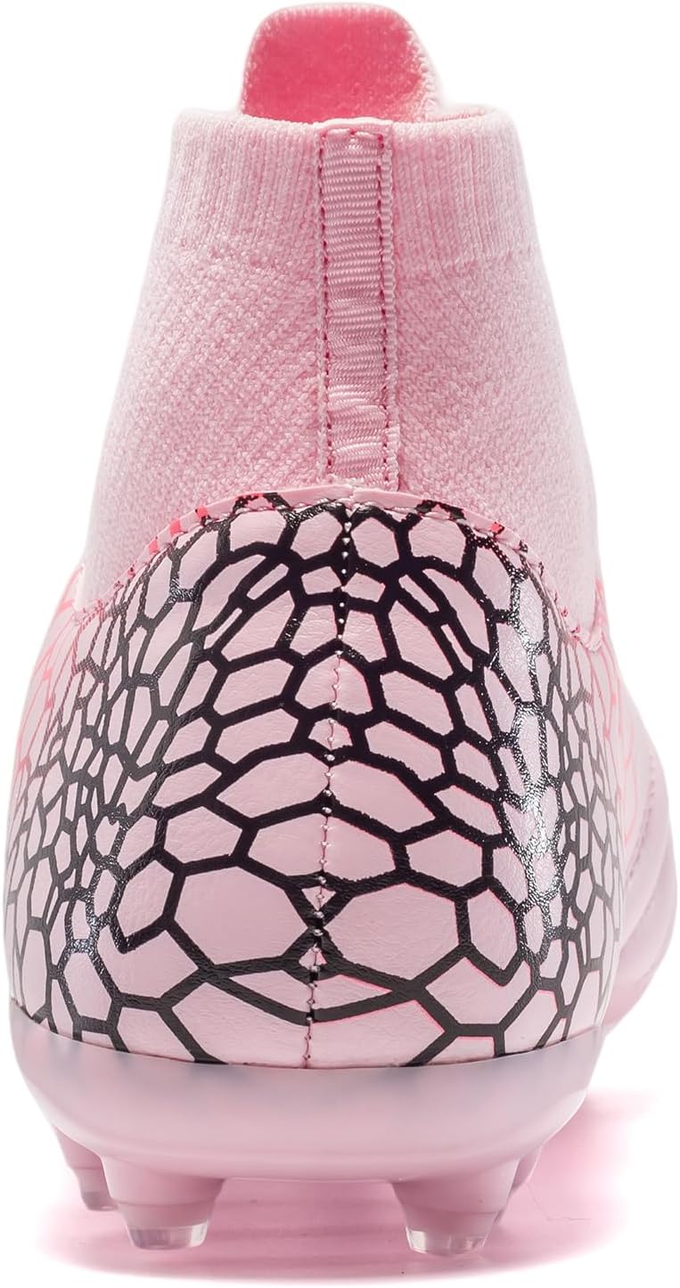 Boys Girls Soccer Cleats Youth Training Football Cleats High-top Soccer Shoes for Little/Big Kid