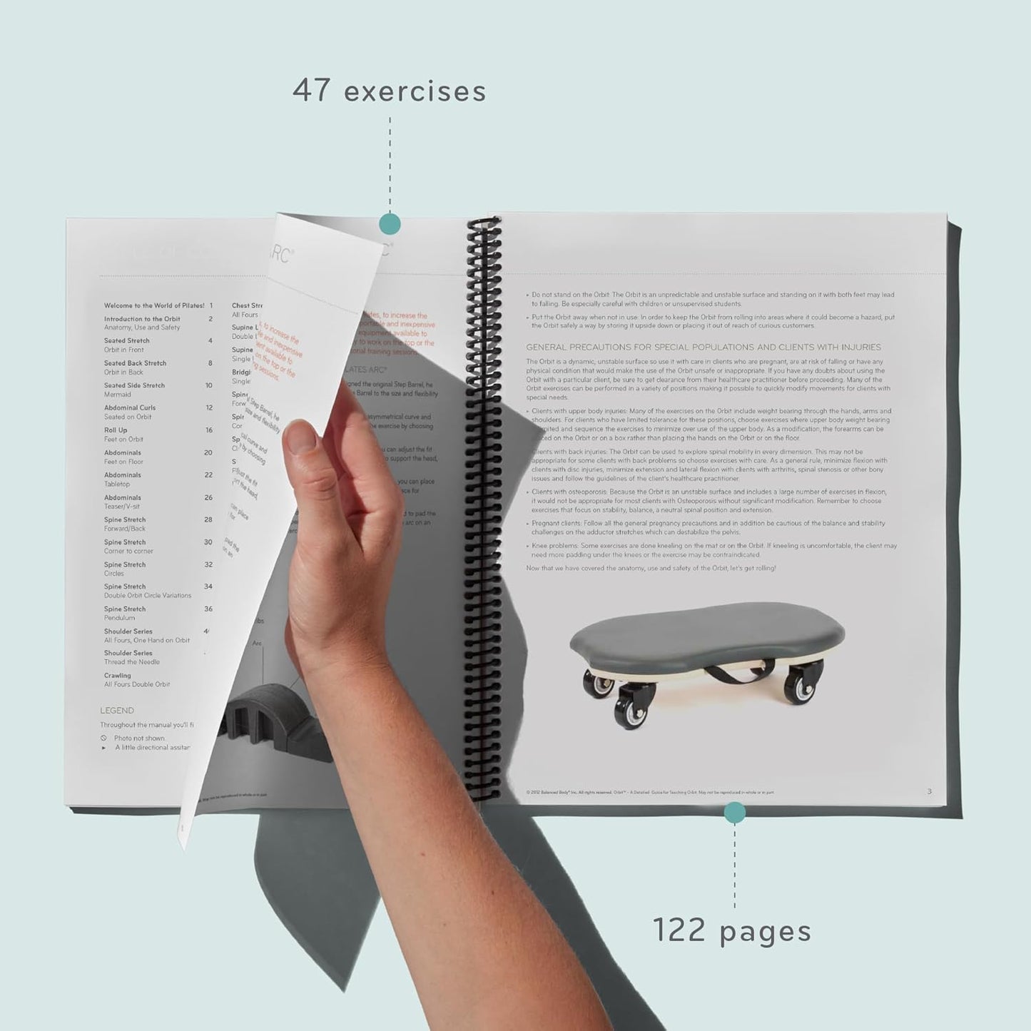 Balanced Body Orbit Guide, Pilates Orbit Guide for Workout Equipment, for Home Gym or Studio Use