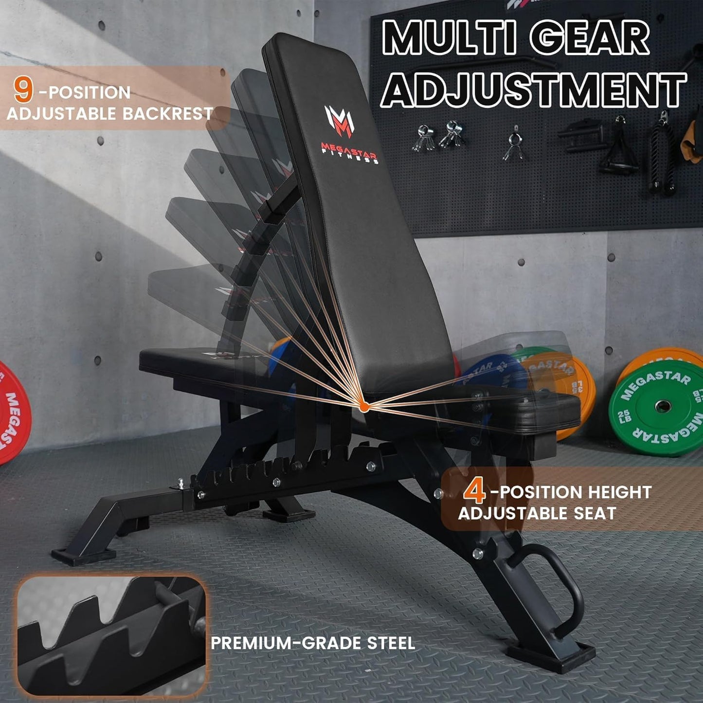 Smith Machine Home Gym with Aluminum Pulley Set- 2000lbs Capacity All-in-One Power Rack with Cable Crossover, Pull-Up Bar & Dip Station, Includes 18 Attachments, P107 Anvil