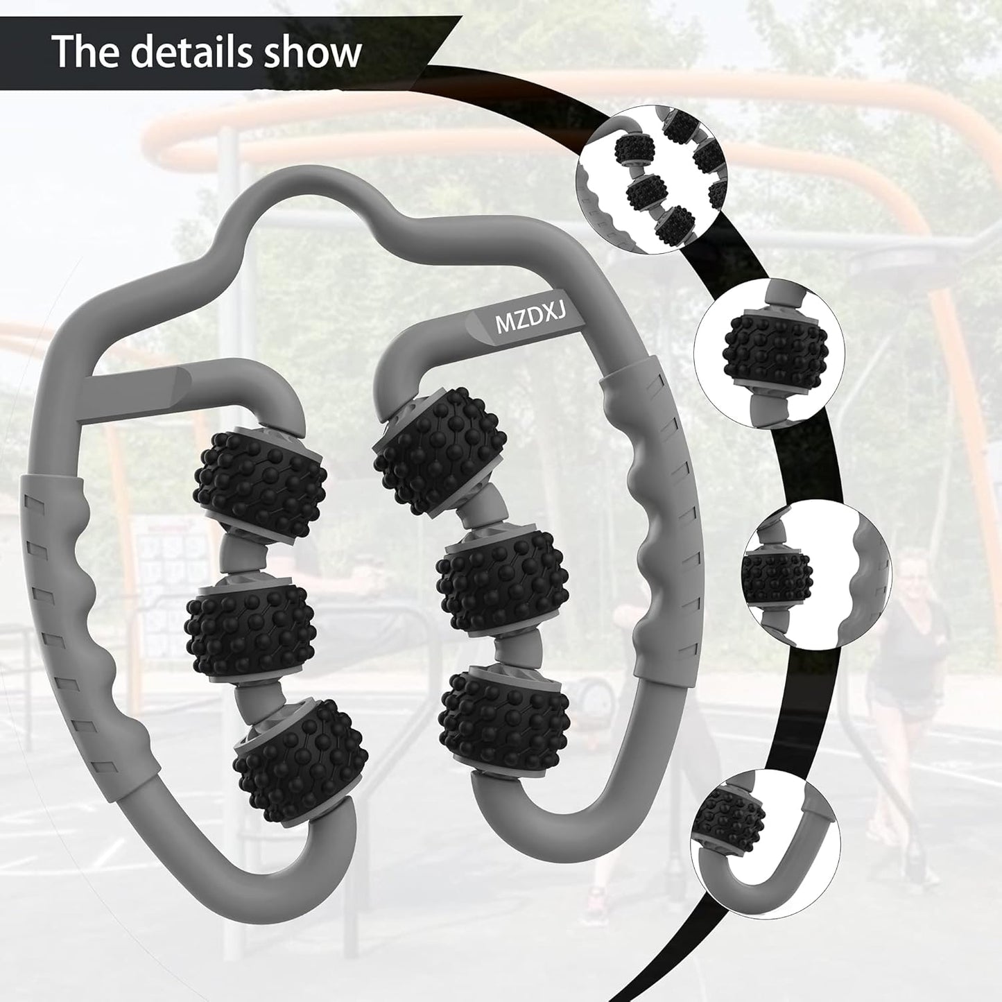 Cellulite Massage Tool Deep Fascia Massager & Dimpled Skin Remover for Legs - Anti-Cellulite Roller Tech with Lymphatic Drainage, Smooth Skin & Pain Relief for Thighs & Buttocks Sculpting